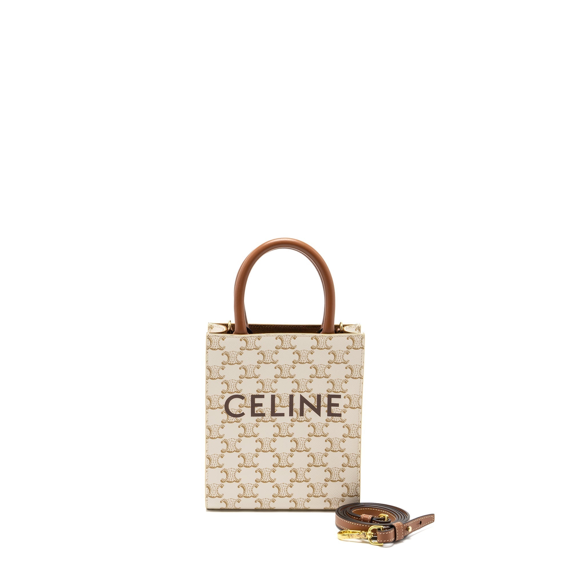 celine-mini-vertical-cabas-in-triomphe-canvas-calfskin-white-ghw
