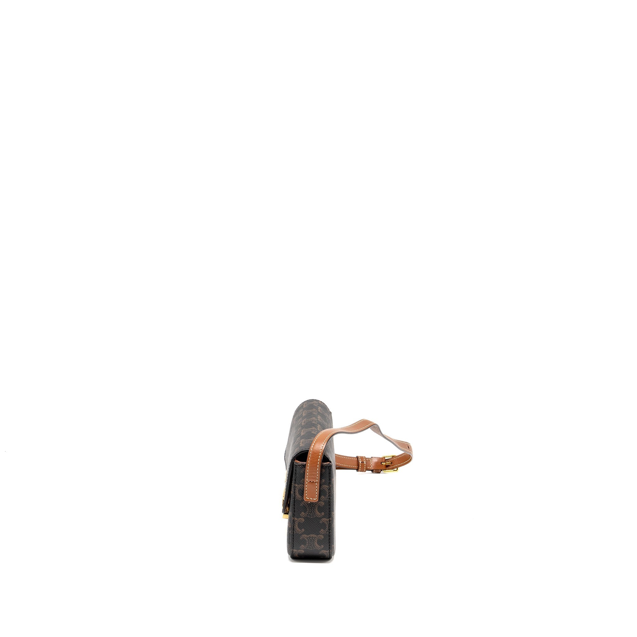 celine-triomphe-shoulder-bag-triomphe-canvas-calfskin-tan-ghw-1