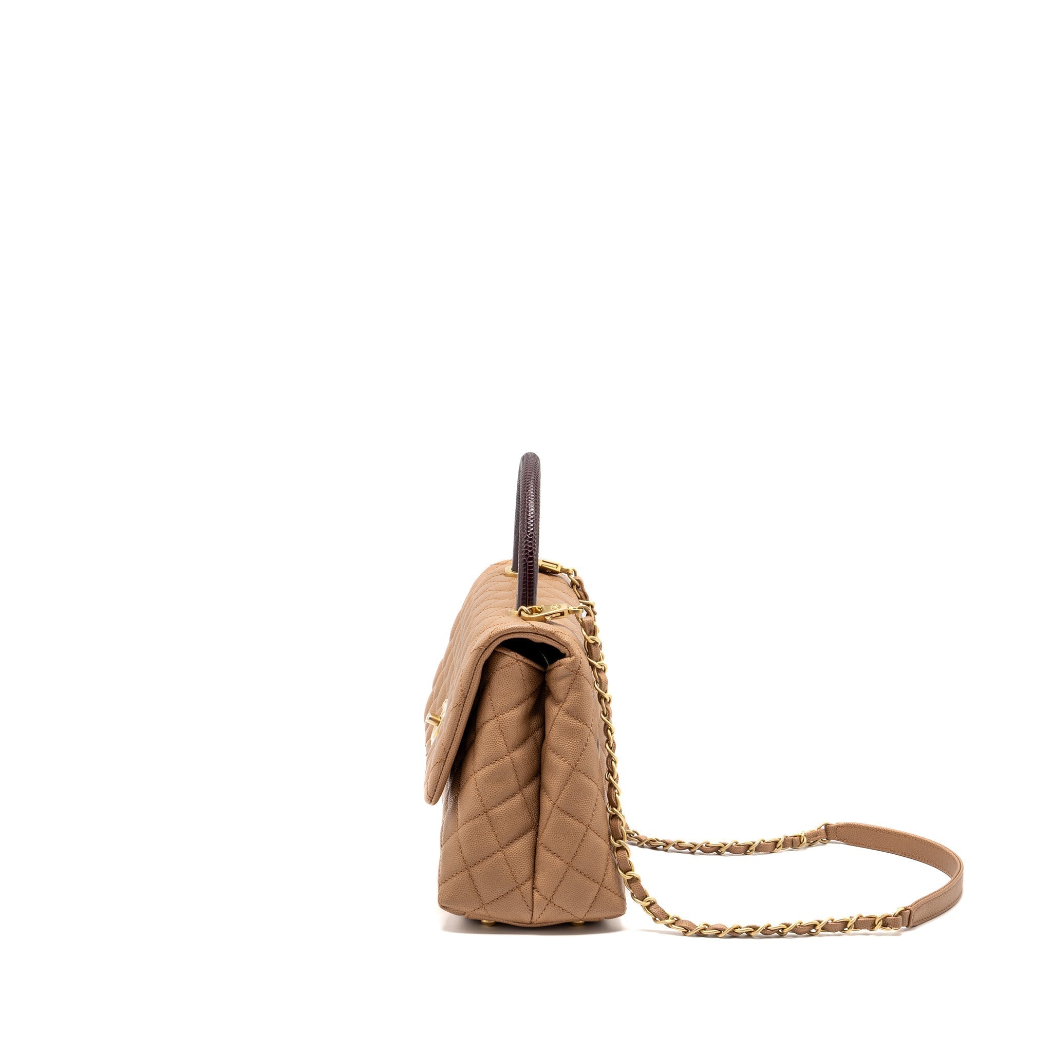 chanel-medium-coco-handle-with-lizard-handle-caviar-dark-beige-ghw