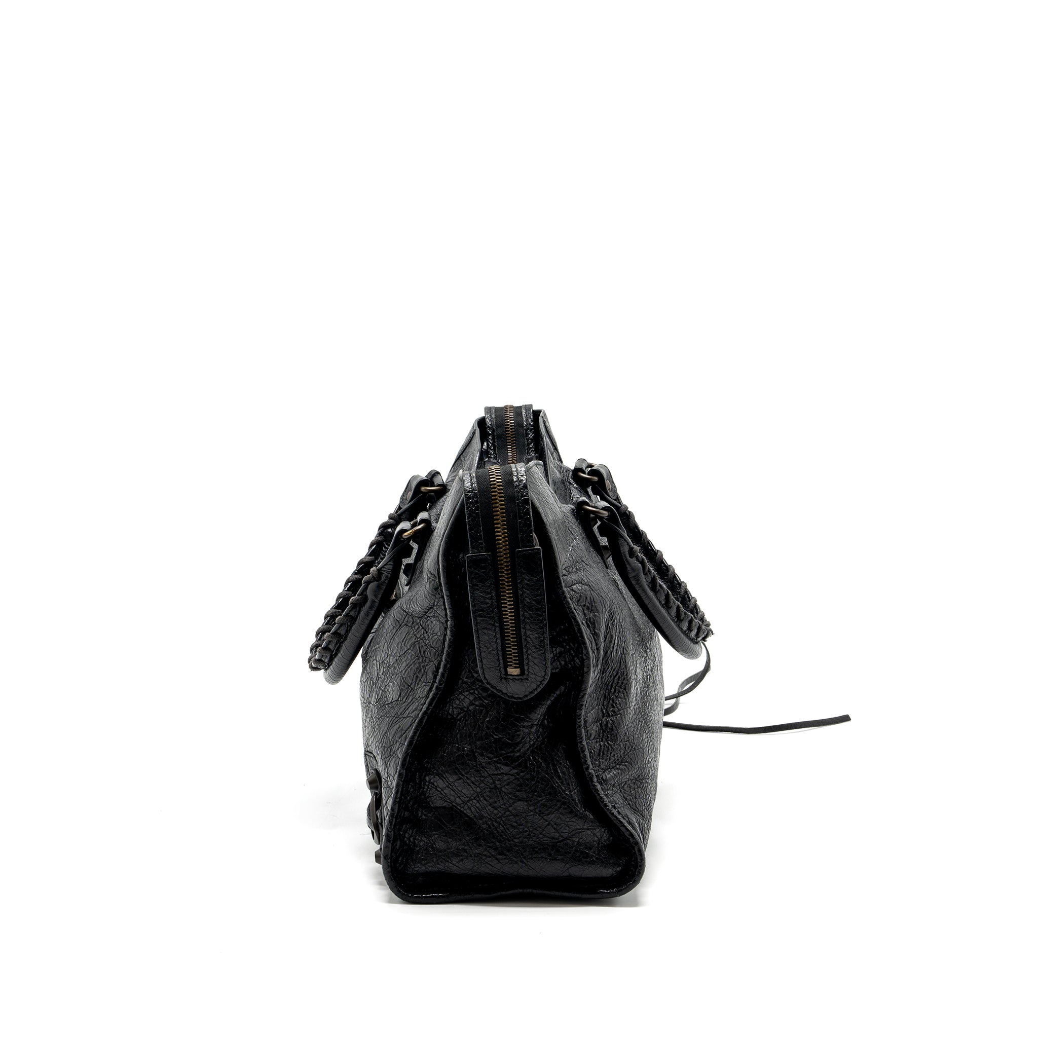 balenciaga-city-bag-calfskin-black-ruthenium-hardware