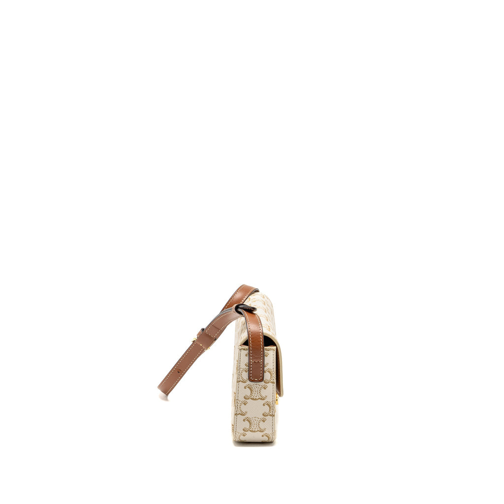 celine-triomphe-shouder-bag-triomphe-canvas-calfskin-white-ghw