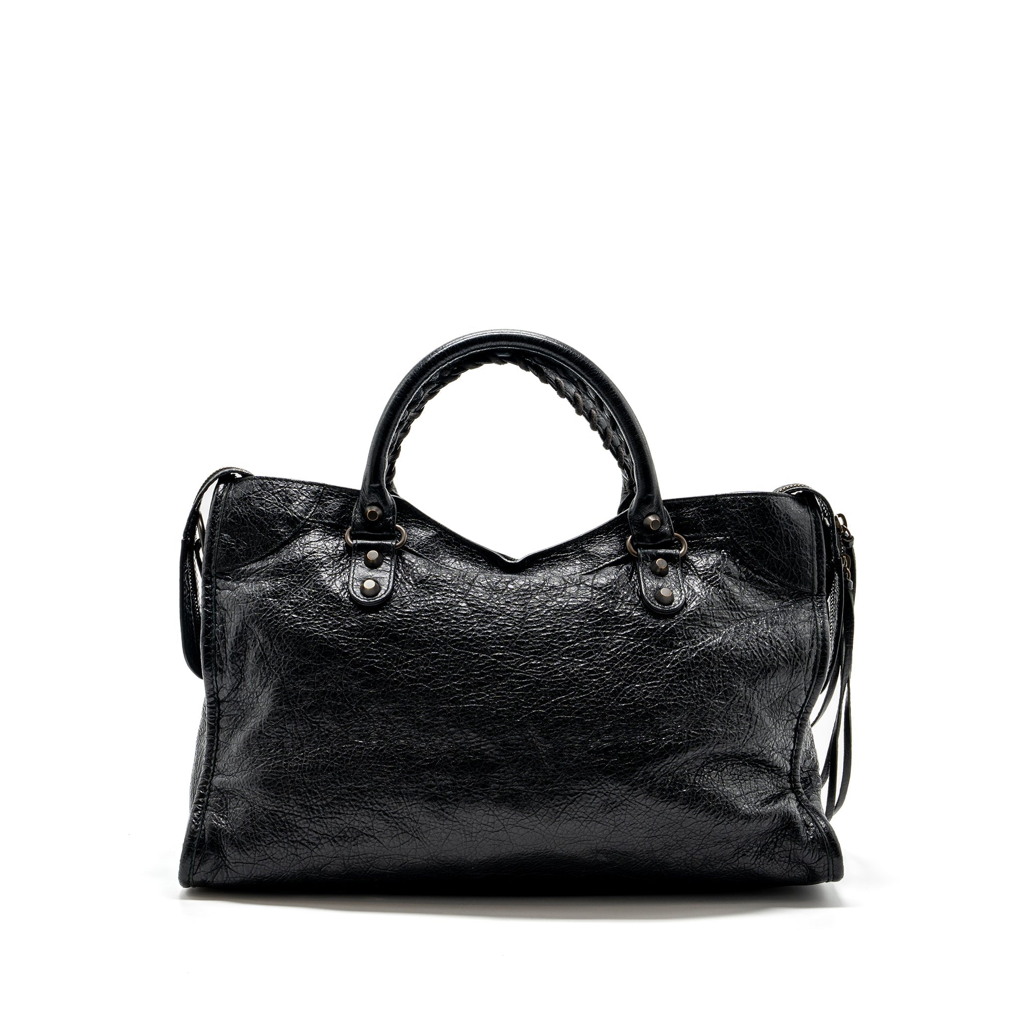 balenciaga-city-bag-calfskin-black-ruthenium-hardware