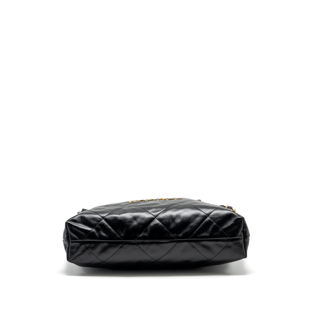 chanel-medium-22-bag-shiny-calfskin-black-ghw-copy
