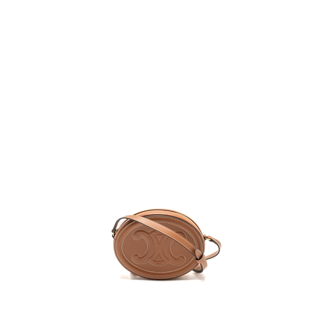 celine-crossbody-oval-purse-cuirass-triomphe-smooth-calfskin-tan-ghw-2