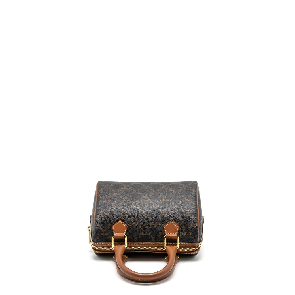 copy-of-celine-small-boston-bag-triomphe-canvas-calfskin-tan-ghw