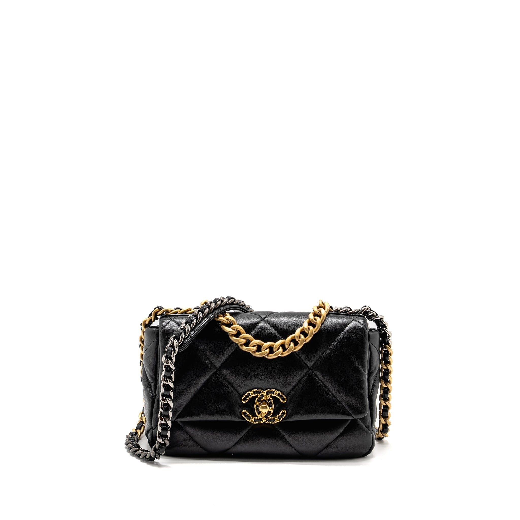 chanel-small-19-bag-lambskin-black-ghwmicrochip