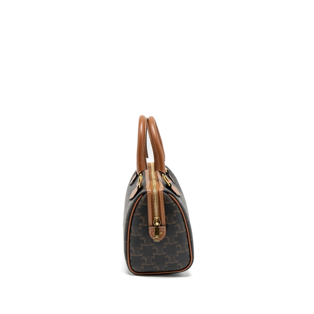 copy-of-celine-small-boston-bag-triomphe-canvas-calfskin-tan-ghw