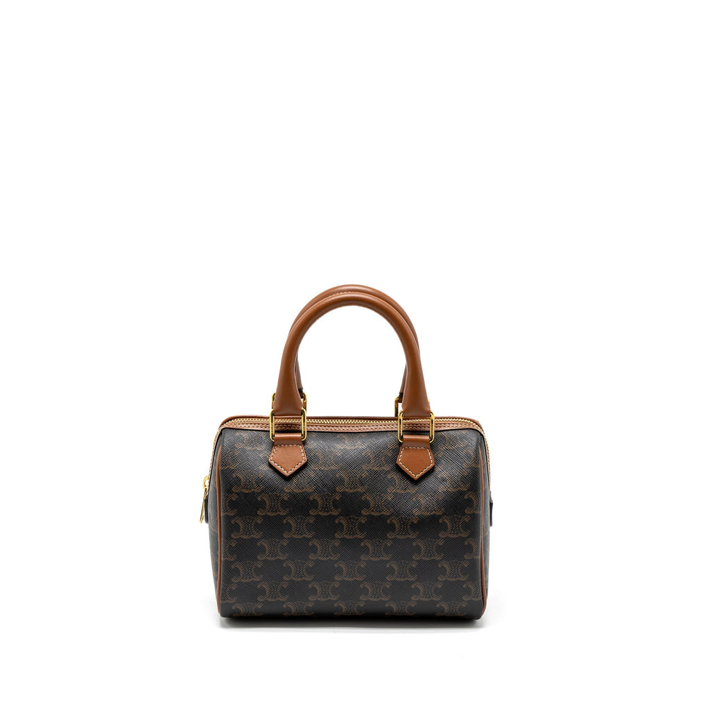 copy-of-celine-small-boston-bag-triomphe-canvas-calfskin-tan-ghw