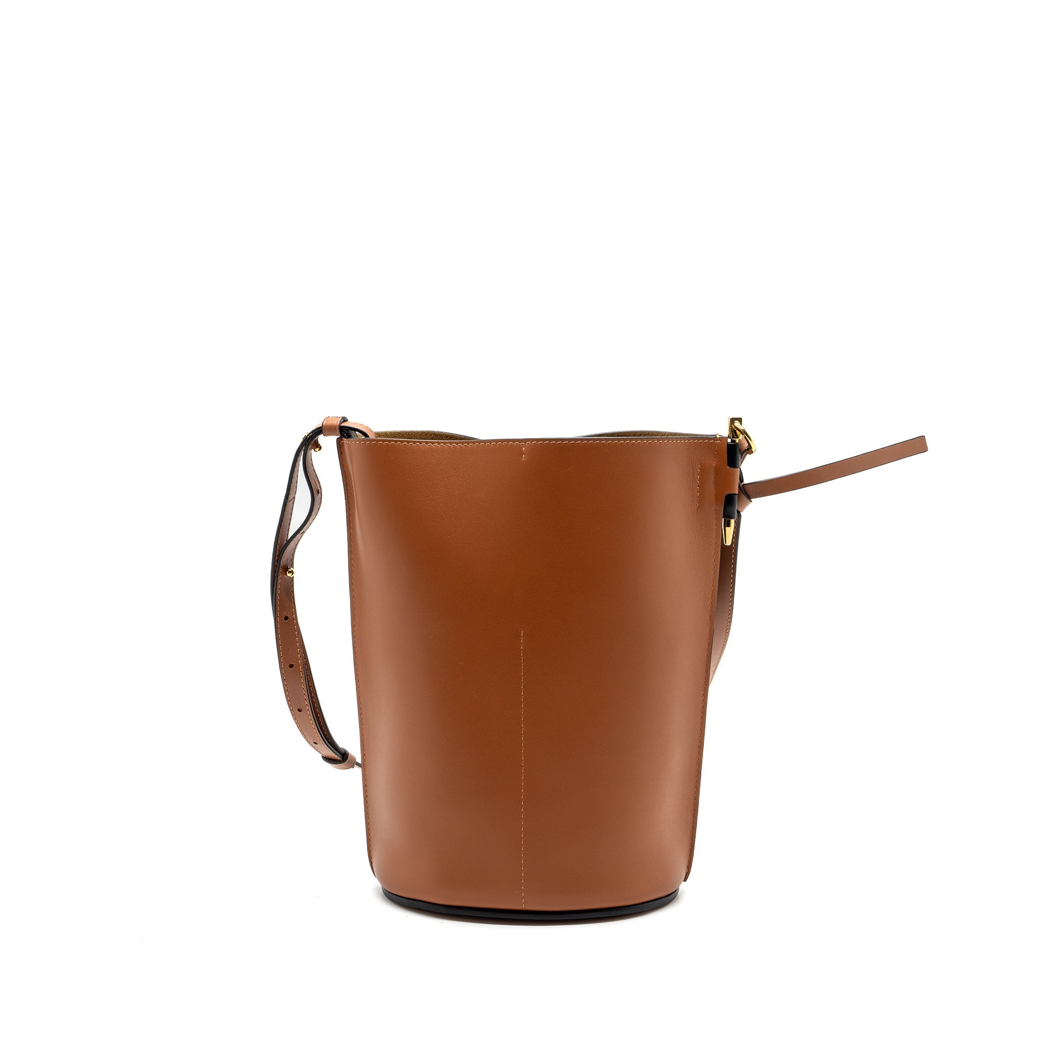 loewe-gate-bucket-bag-calfskin-black-tan-ghw