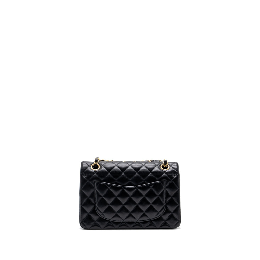 chanel-small-classic-double-flap-bag-lambskin-black-ghw-1