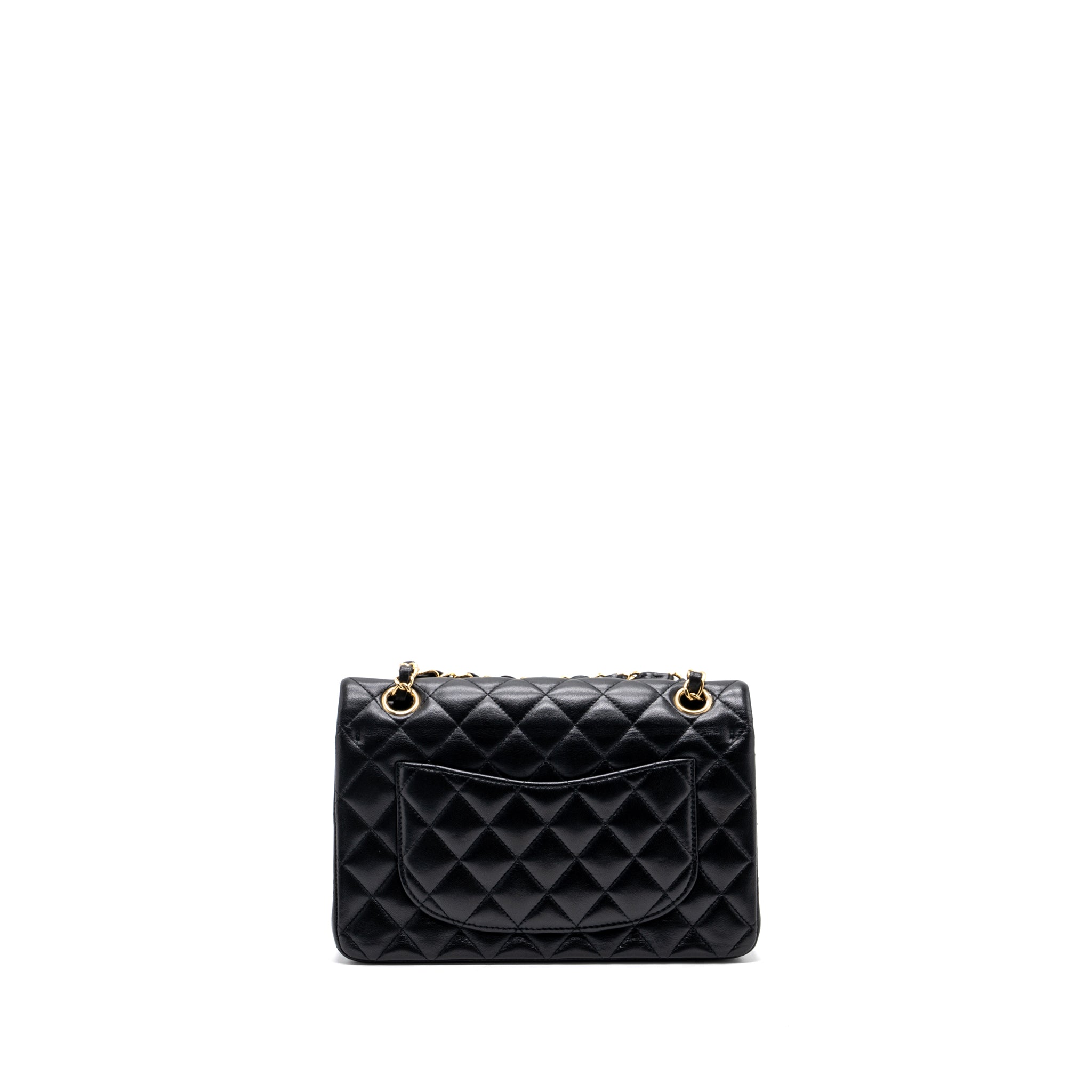 chanel-small-classic-double-flap-bag-lambskin-black-ghw-1