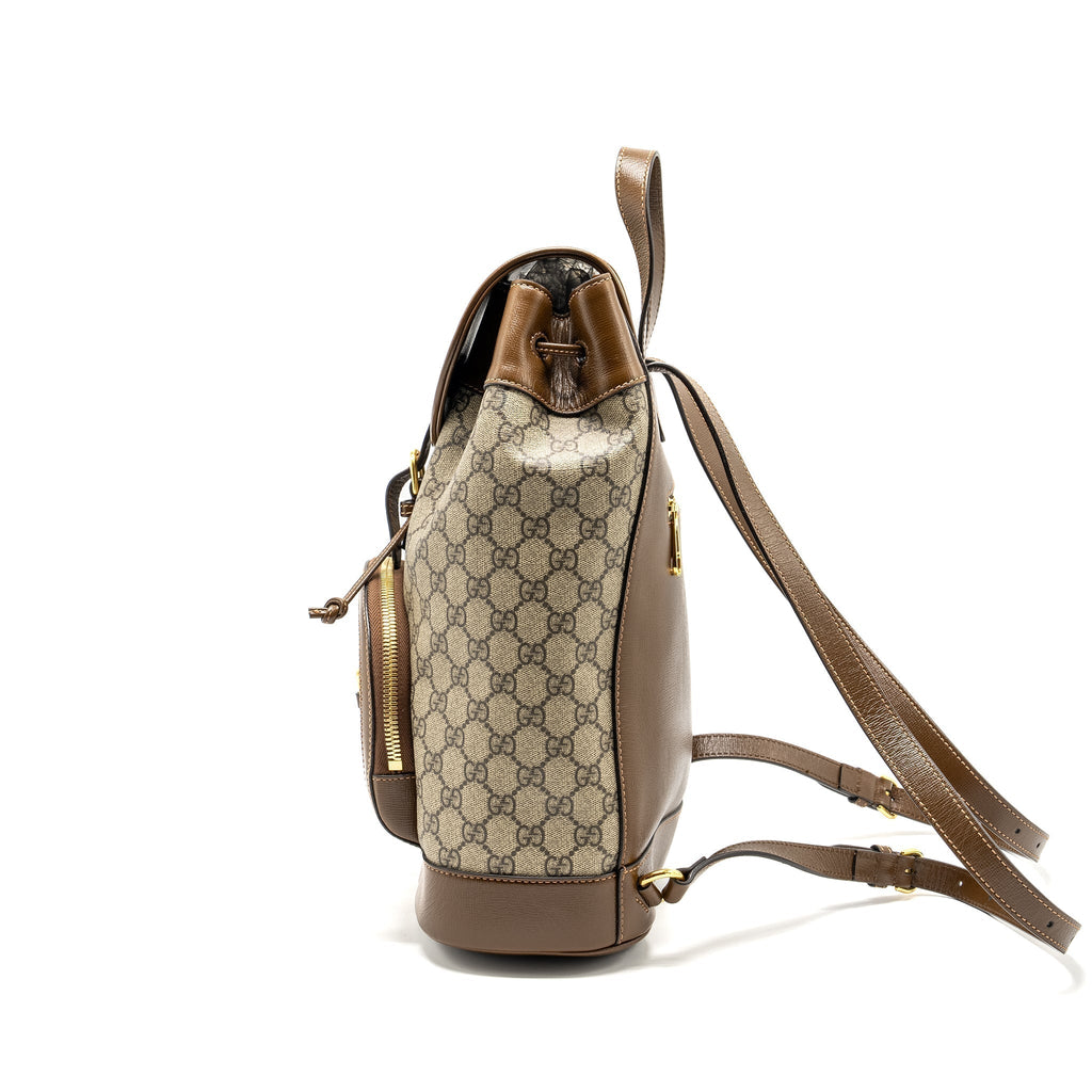 gucci-1955-horsebit-backpack-gg-supreme-canvas-calfskin-brown-ghw