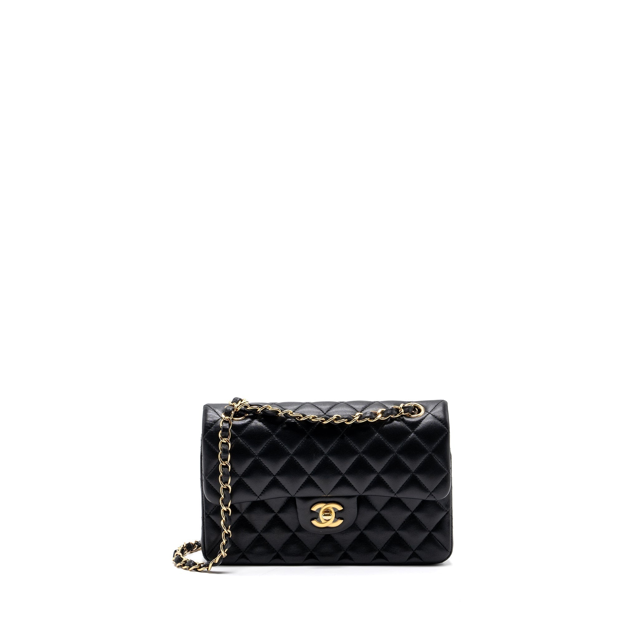 chanel-small-classic-double-flap-bag-lambskin-black-ghw-1