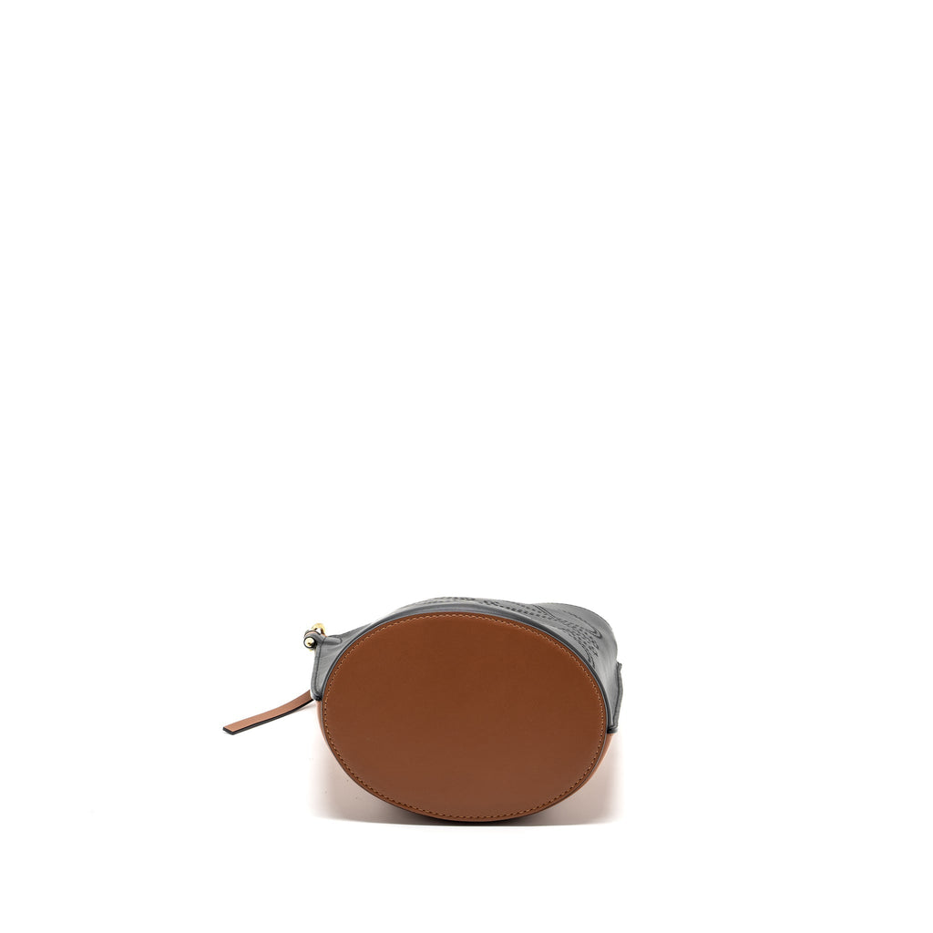 loewe-gate-bucket-bag-calfskin-black-tan-ghw