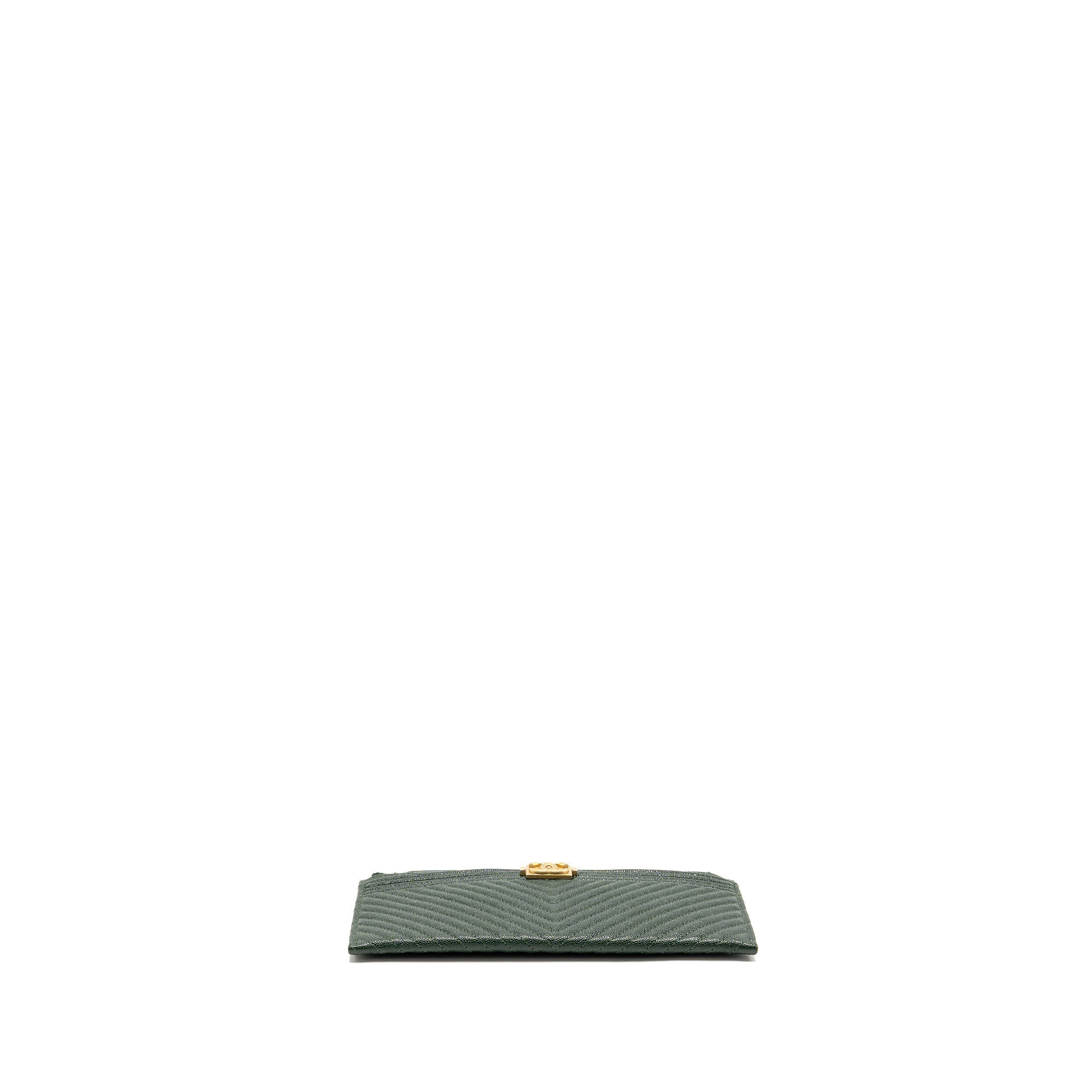 chanel-chevron-boy-zip-pouch-caviar-dark-green-ghw