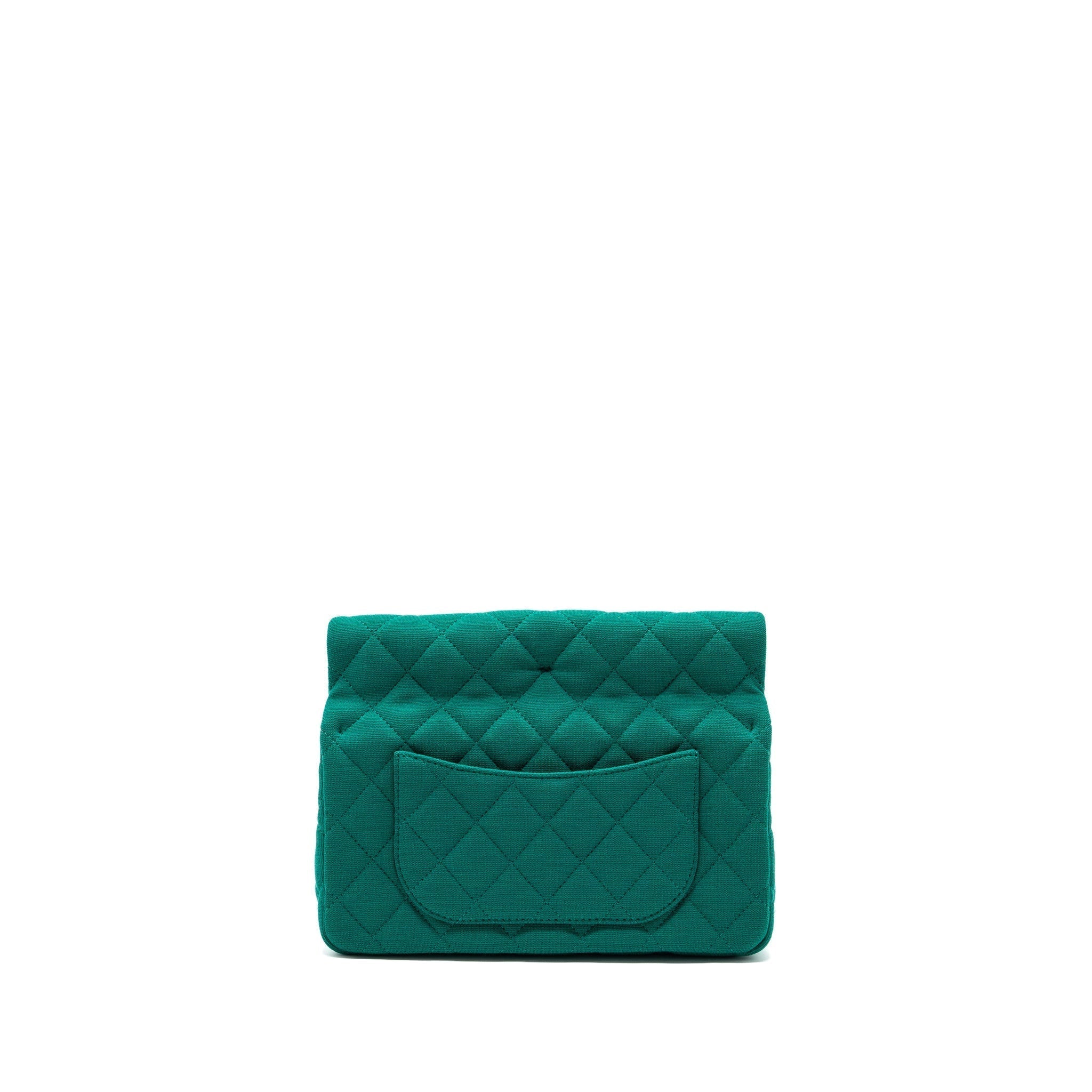chanel-23a-classic-flap-clutch-fabric-green-lghwmicrochip
