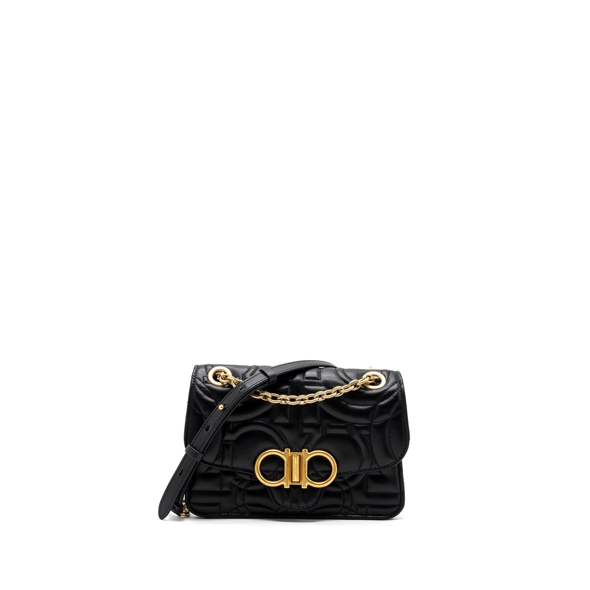 ferragamo-glancing-quilted-leather-shoulder-bag-calfskin-black-ghw