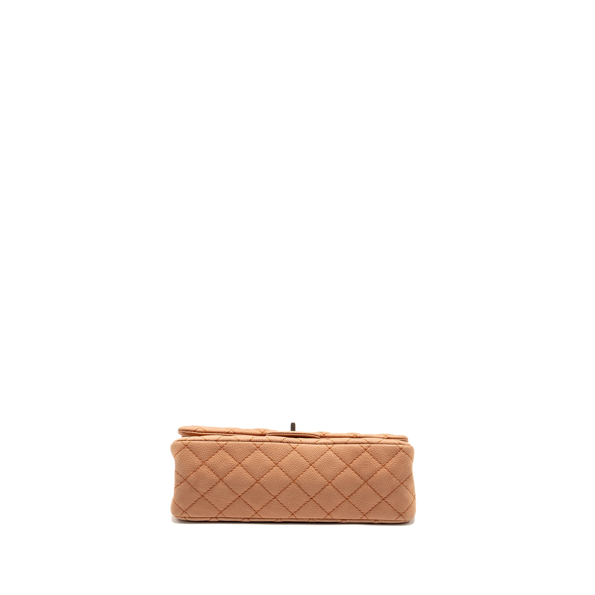 chanel-small-2-55-reissue-flap-bag-grained-calfskin-light-brown-shw-copy