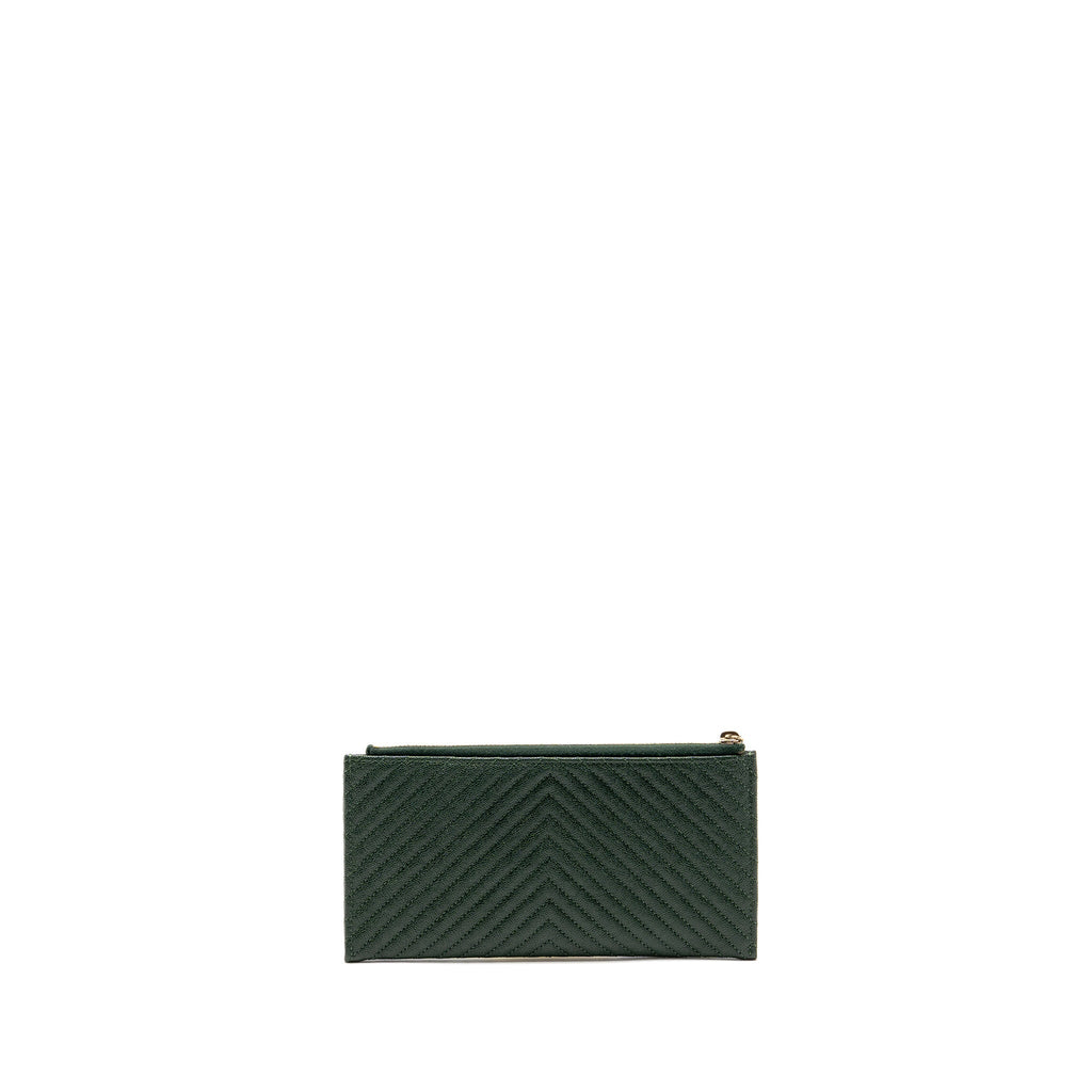 chanel-chevron-boy-zip-pouch-caviar-dark-green-ghw
