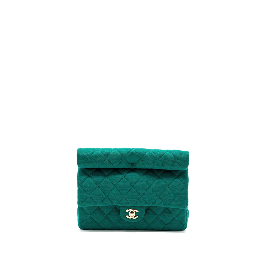 chanel-23a-classic-flap-clutch-fabric-green-lghwmicrochip