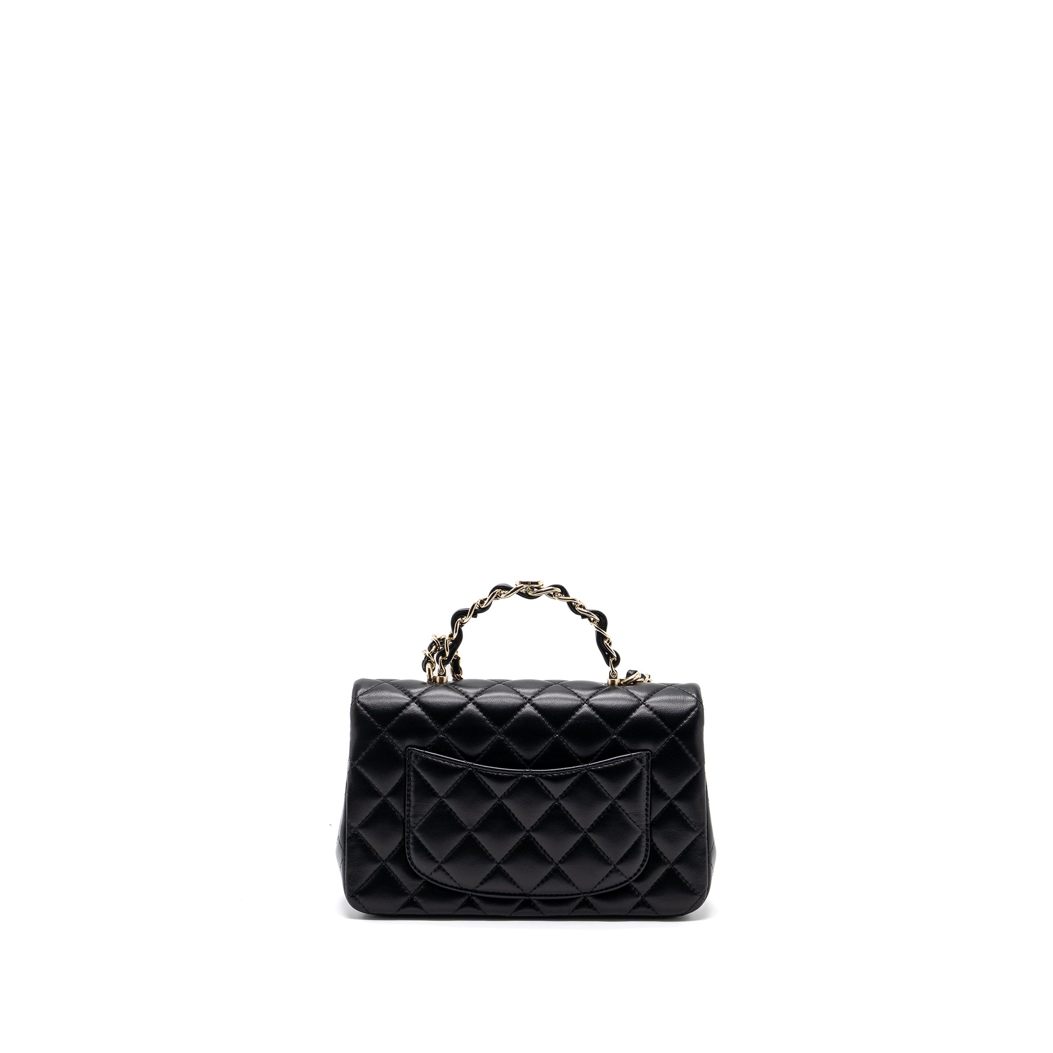 chanel-23k-leather-chain-top-handle-mini-rectangular-flap-bag-lambskin-black-lghw-microchip