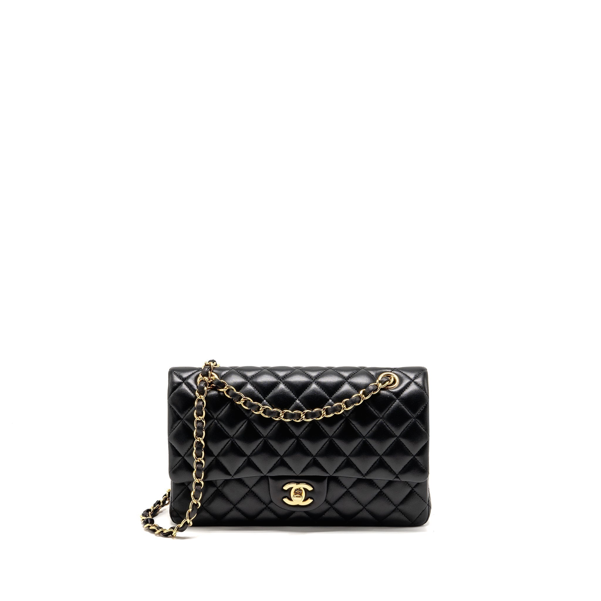 chanel-medium-classic-double-flap-bag-lambskin-black-ghw-copy-2