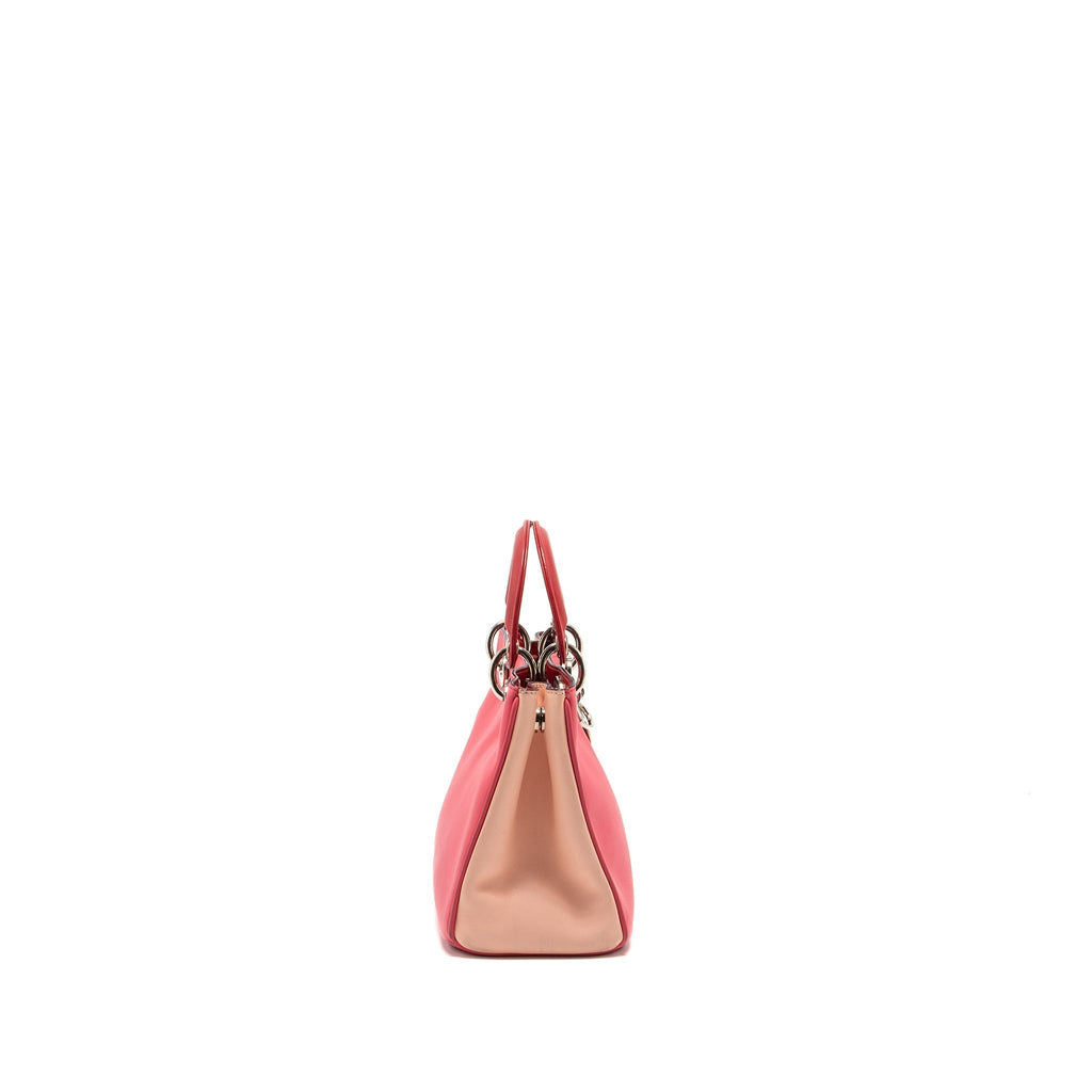 dior-mini-diorissimo-tote-bag-calfskin-dark-pink-light-pink-shw