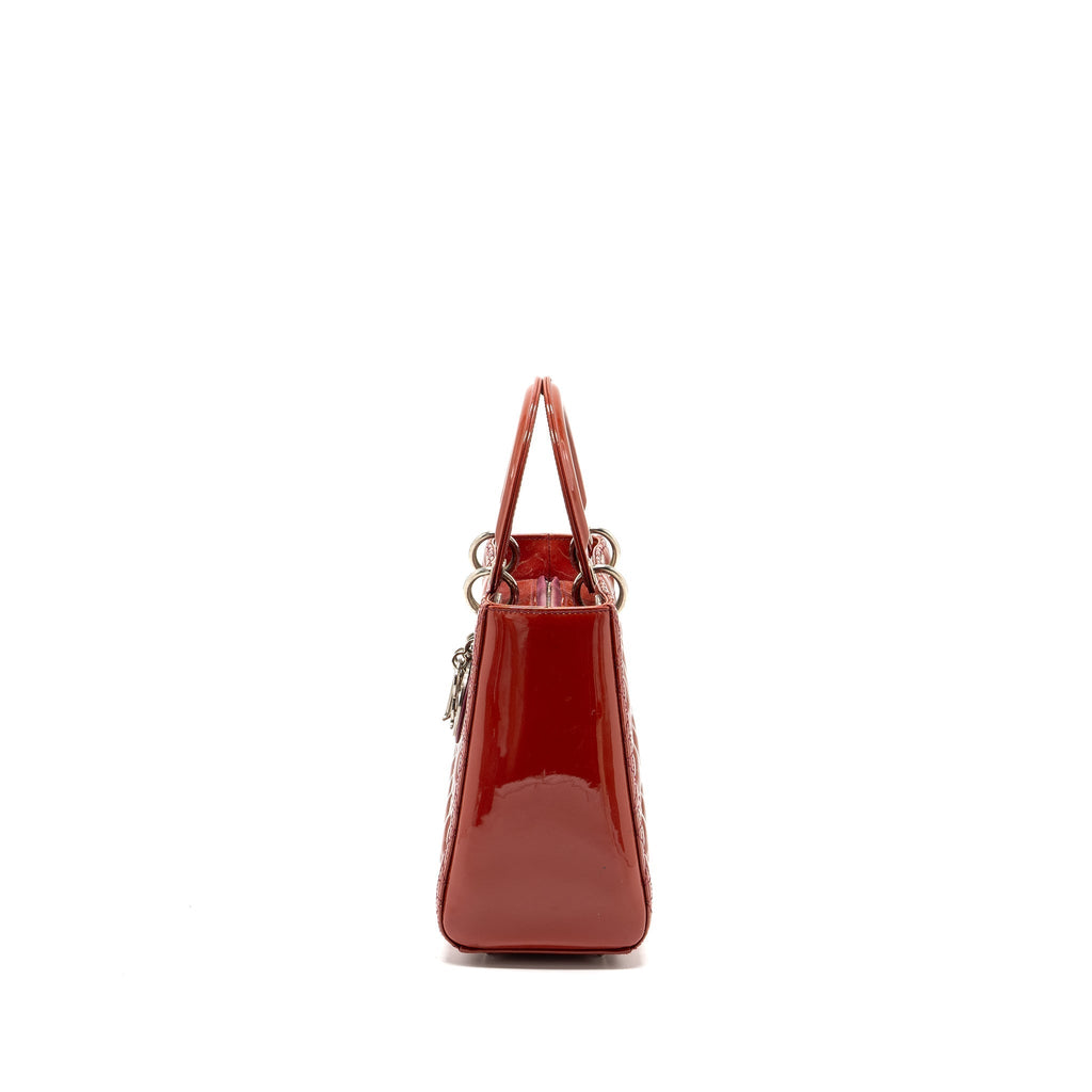 dior-medium-lady-dior-patent-leather-dark-pink-shw