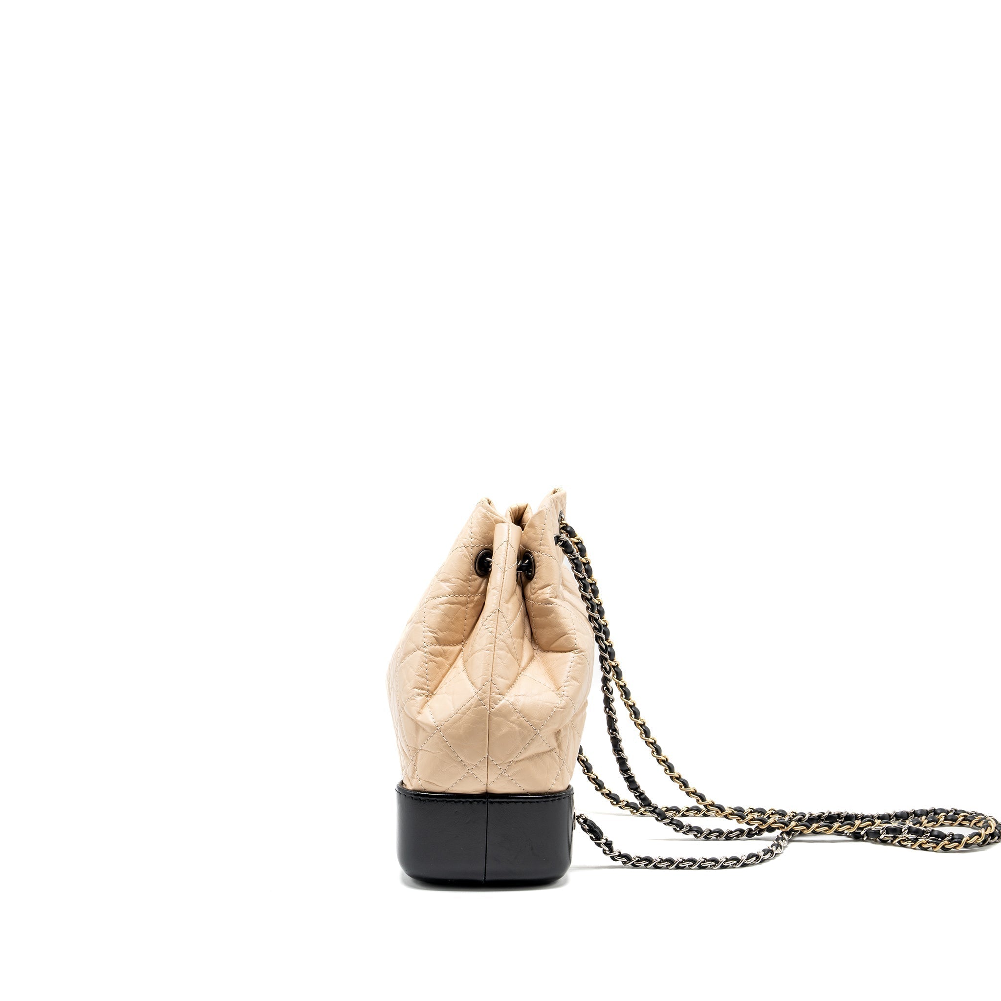 chanel-small-gabrielle-backpack-aged-calfskin-beige-black-multicolour-hardware