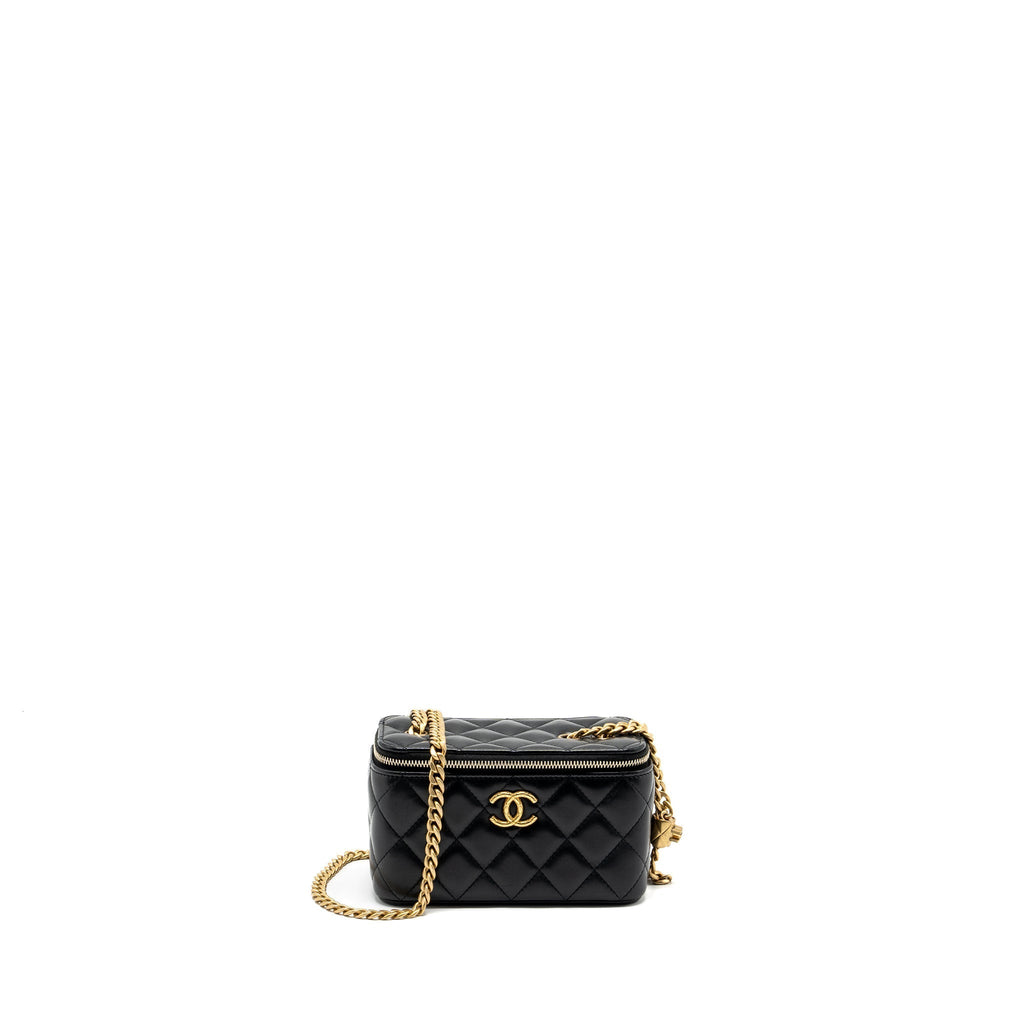 chanel-22k-gold-pillar-long-vanity-with-adjustable-chain-lambskin-black-ghw-microchip