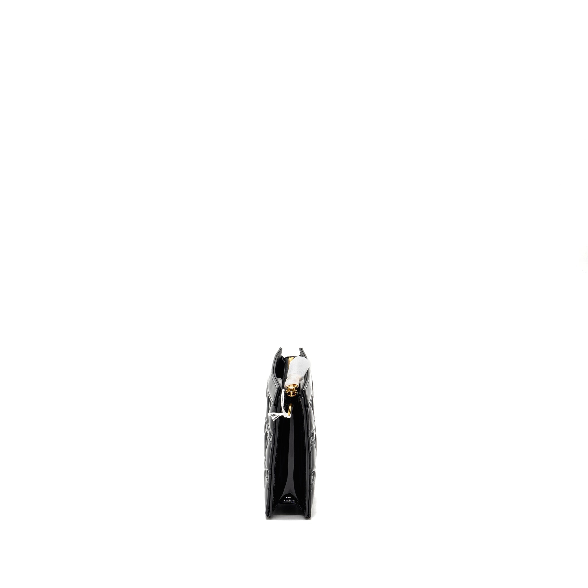 dior-caro-pouch-with-chain-patent-calfskin-black-ghw