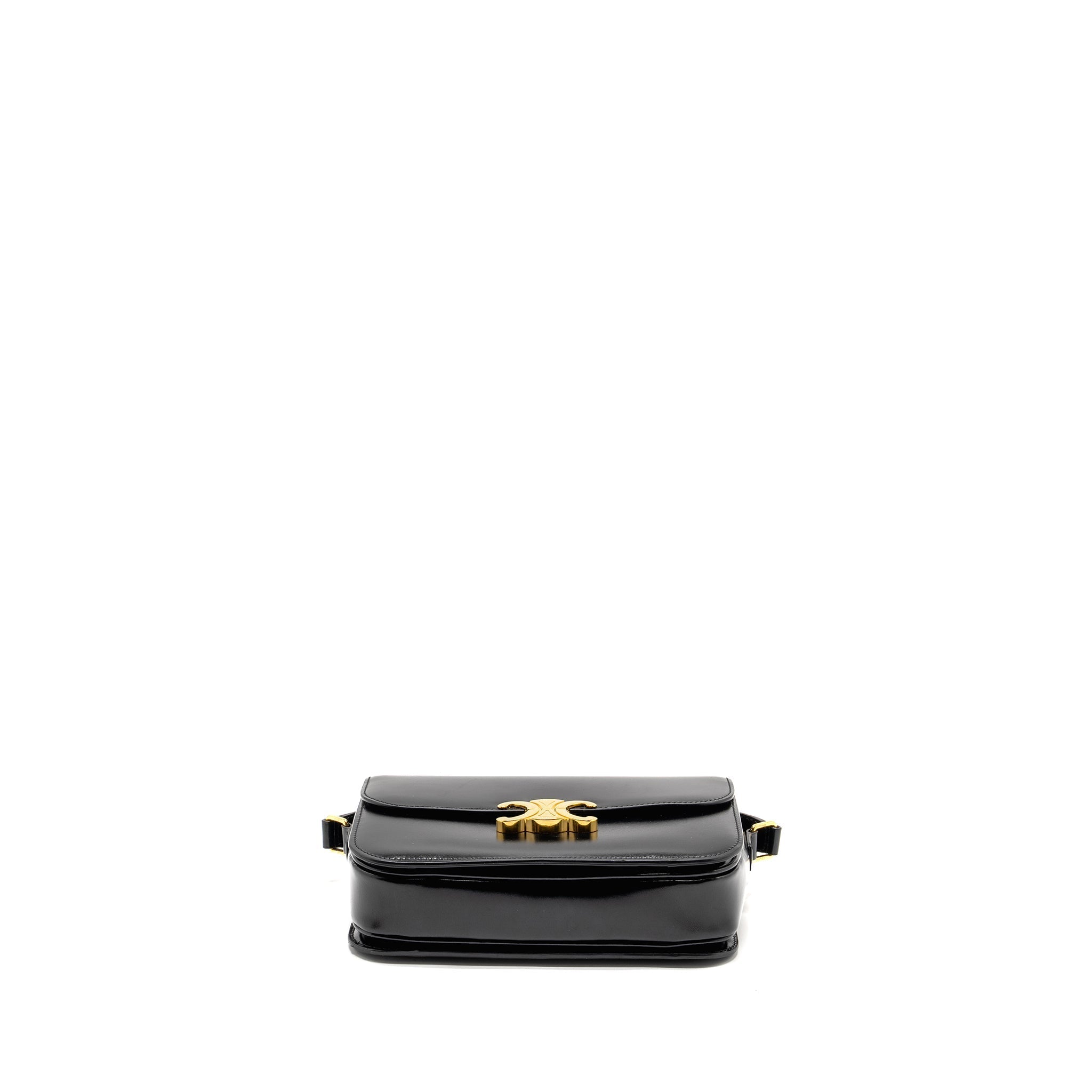 celine-classic-triomphe-bag-shiny-calfskin-black-ghw