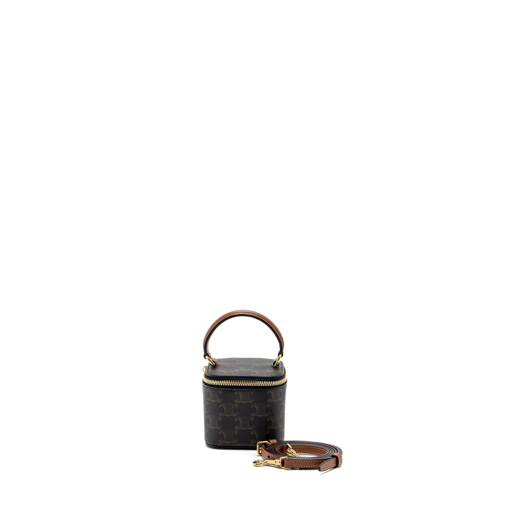 celine-mini-vanity-case-triomphe-canvas-calfskin-tan-ghw