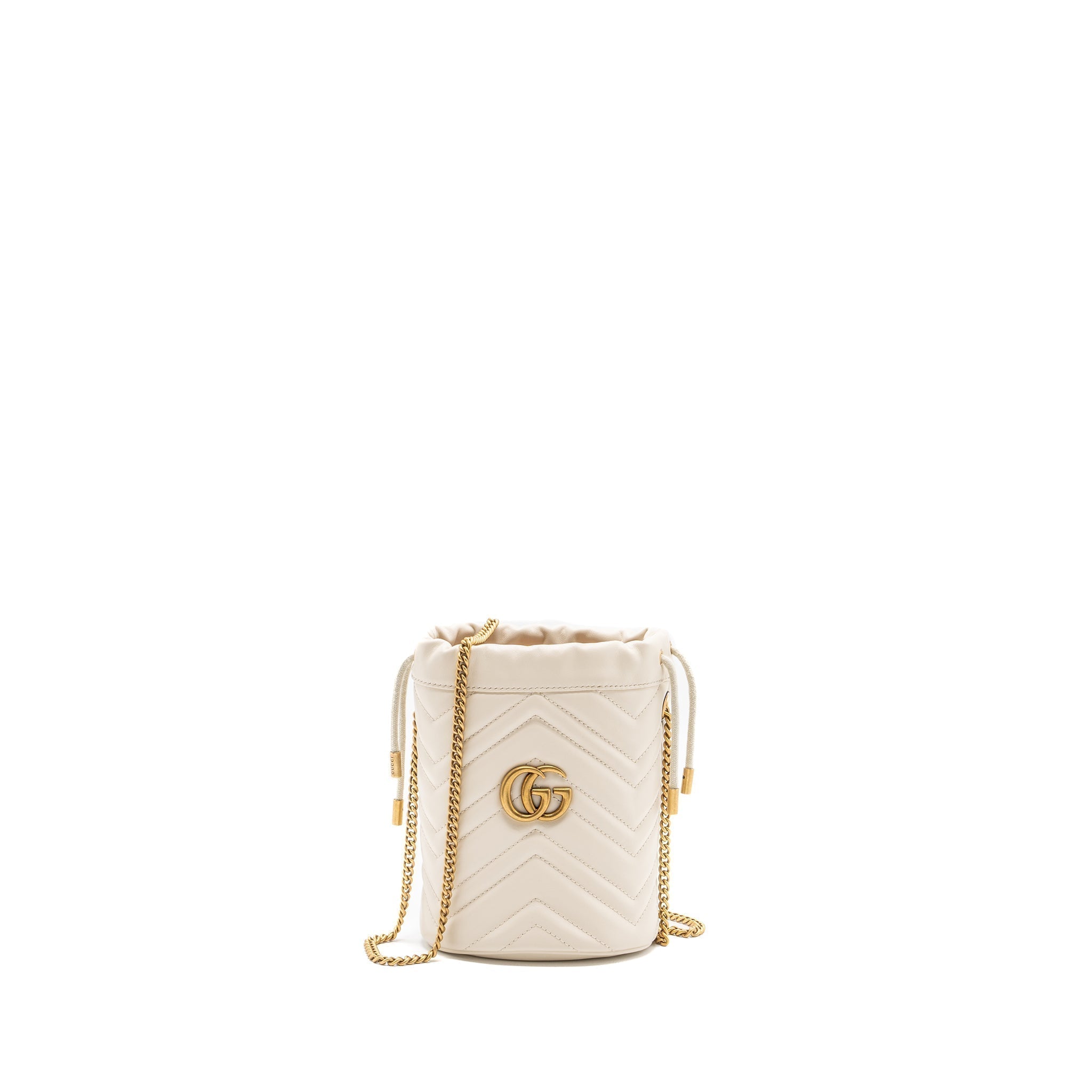 chanel-gg-marmont-mini-bucket-bag-white-ghw