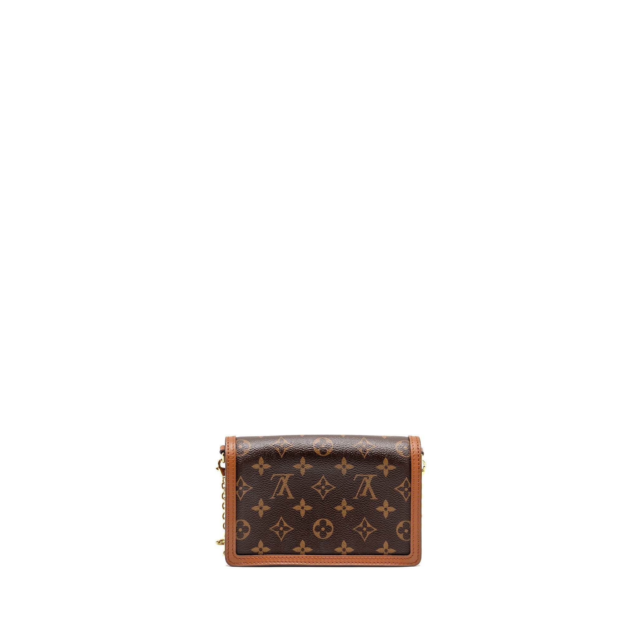 louis-vuitton-dauphine-chain-wallet-monogram-reverse-canvas-ghw-1