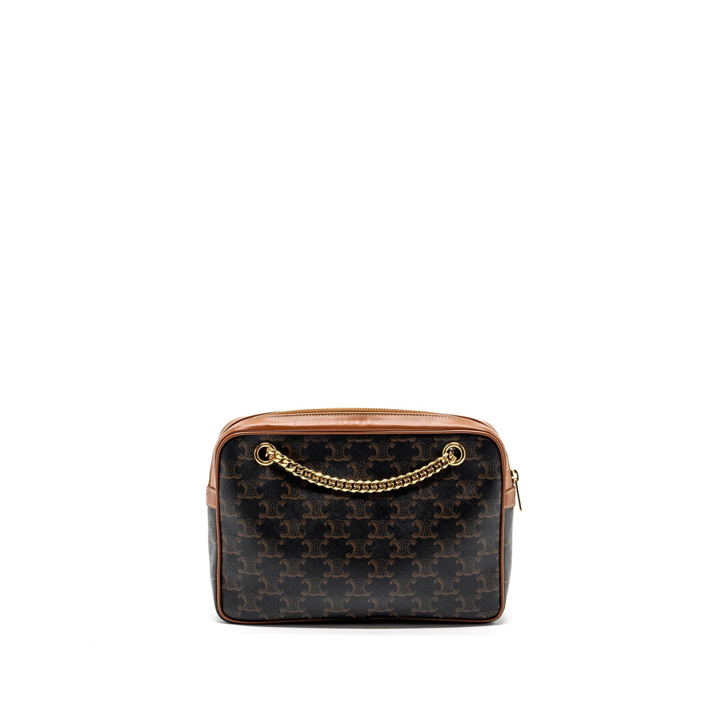 celine-patapans-bag-triomphe-canvas-leather-brown-ghw-copy