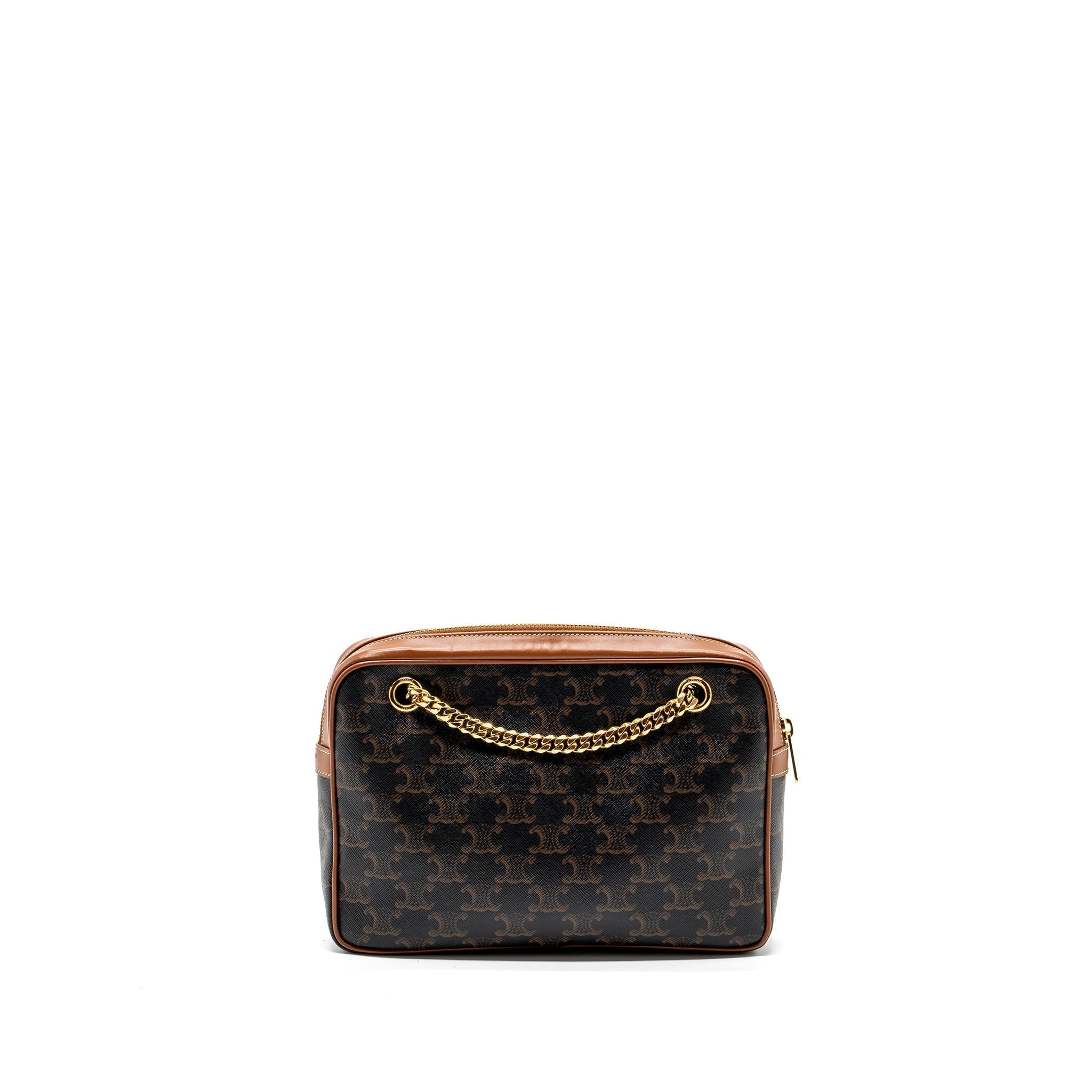 celine-patapans-bag-triomphe-canvas-leather-brown-ghw-copy