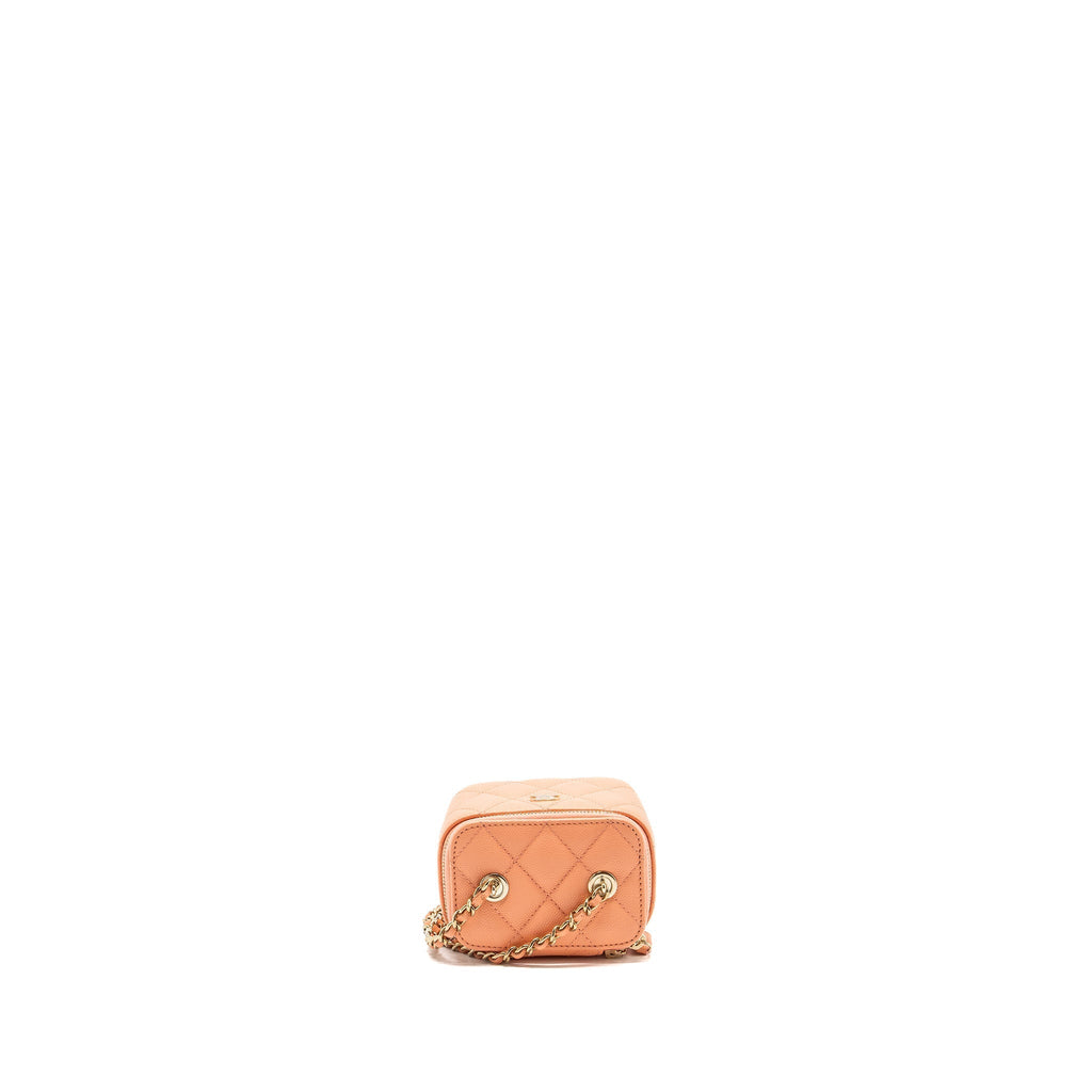 chanel-mini-vanity-with-chains-caviar-orange-pink-lghwmicrochip
