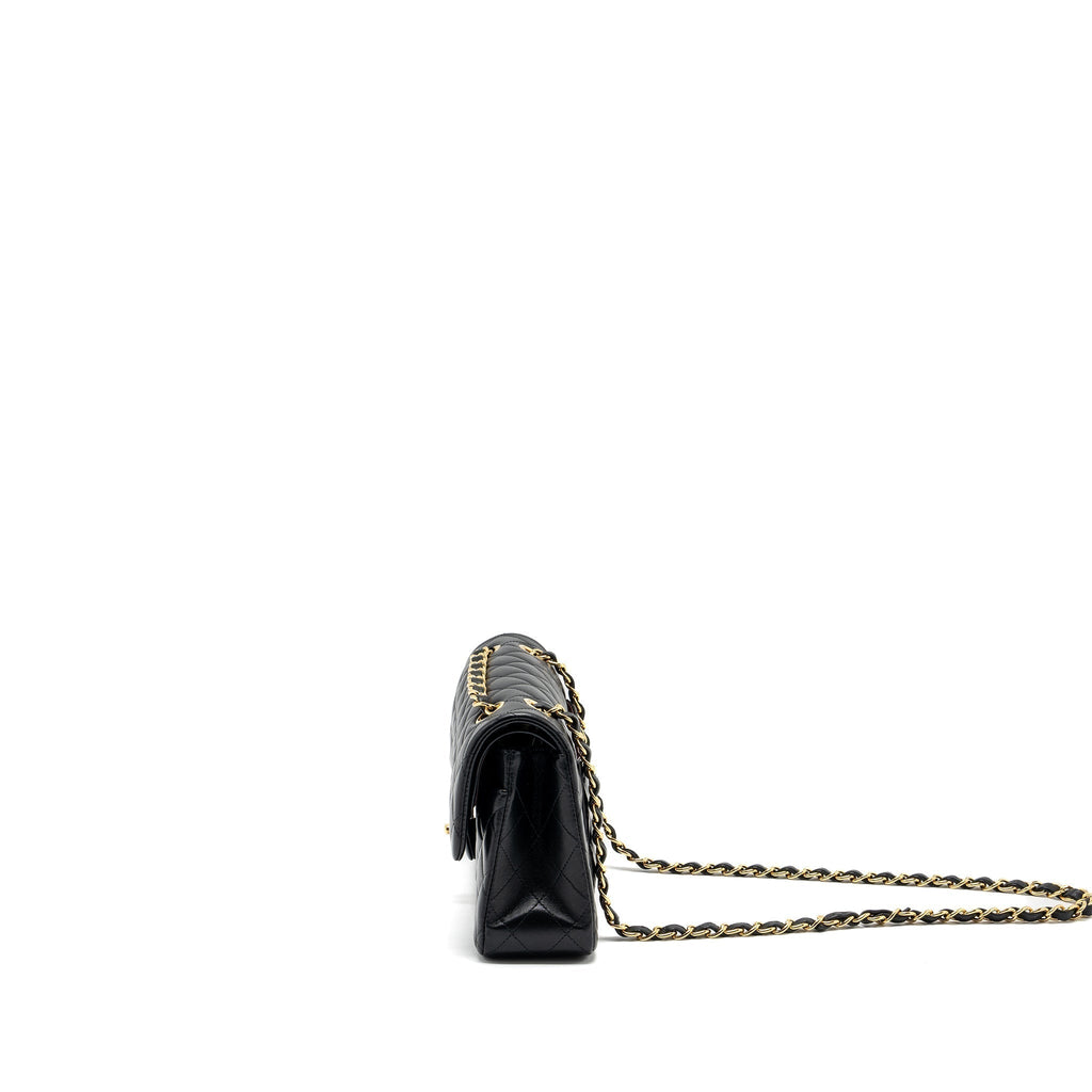 chanel-small-classic-double-flap-bag-lambskin-black-ghw-copy