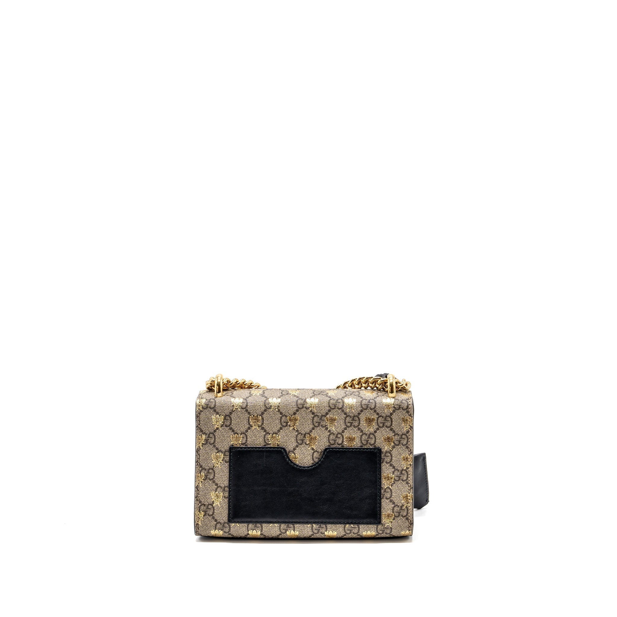 gucci-small-padlock-chain-bag-gg-supreme-canvas-with-bee-print-beige-black-ghw