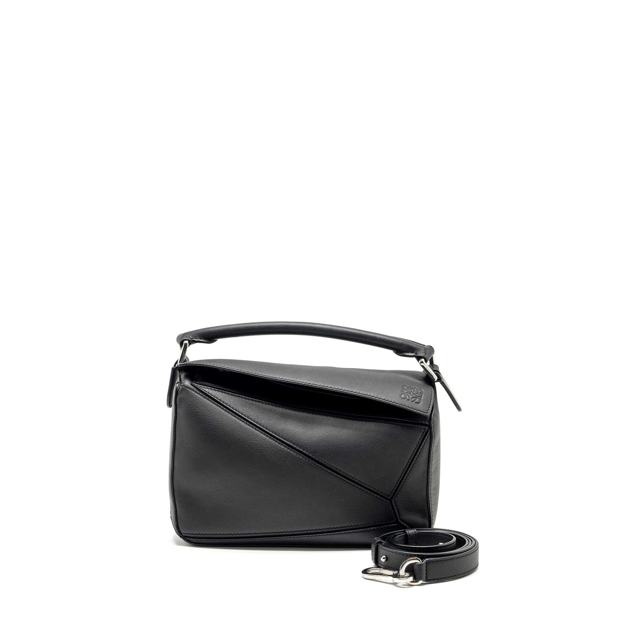 loewe-small-puzzle-bag-calfskin-black-shw
