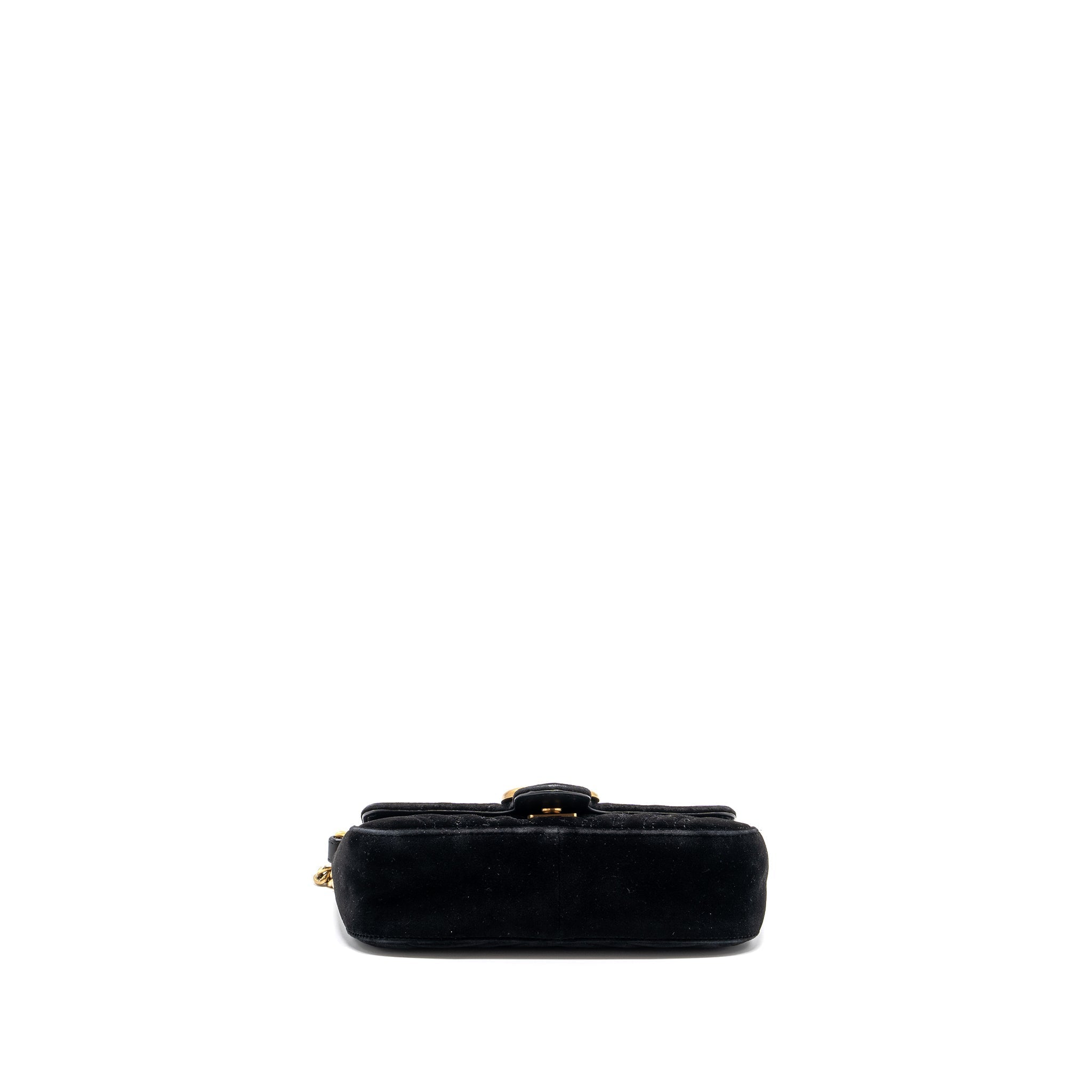gucci-mini-marmont-velvet-black-ghw-1