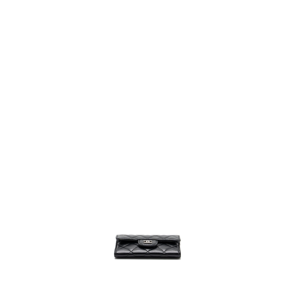 chanel-classic-flap-card-holder-lambskin-black-shw