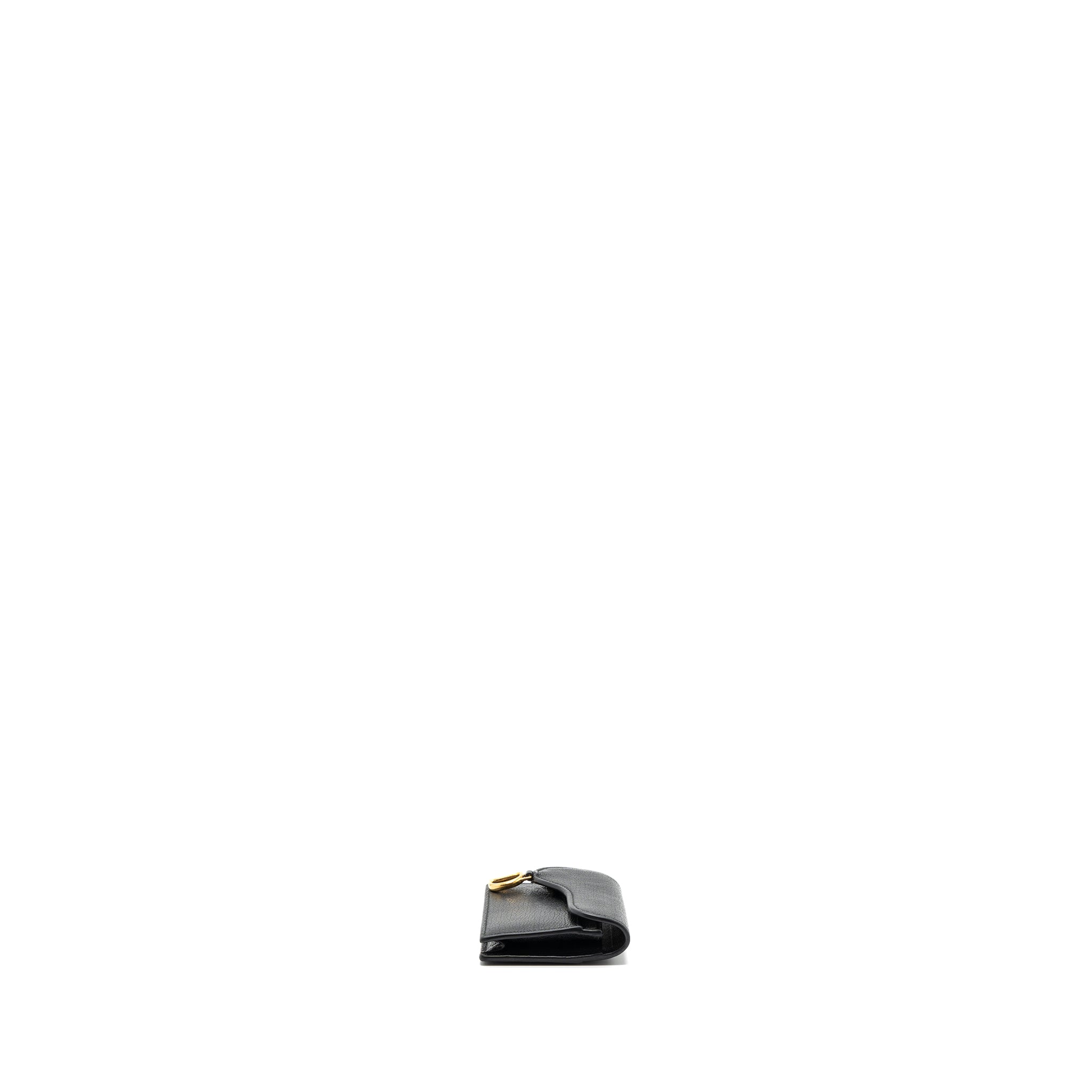 dior-saddle-flap-card-holder-goatskin-black-ghw