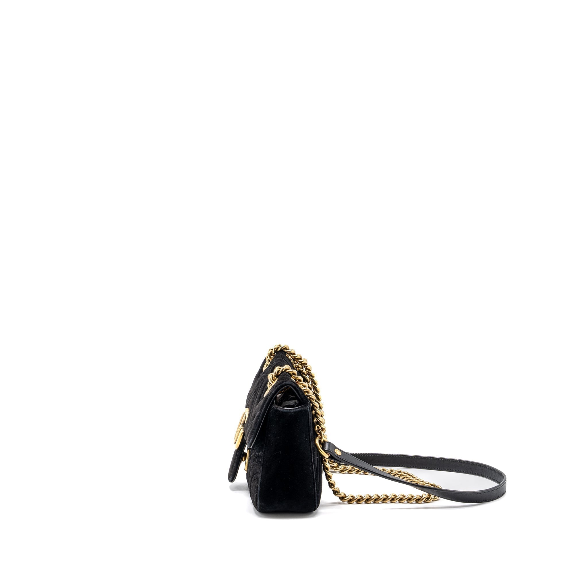 gucci-mini-marmont-velvet-black-ghw-1