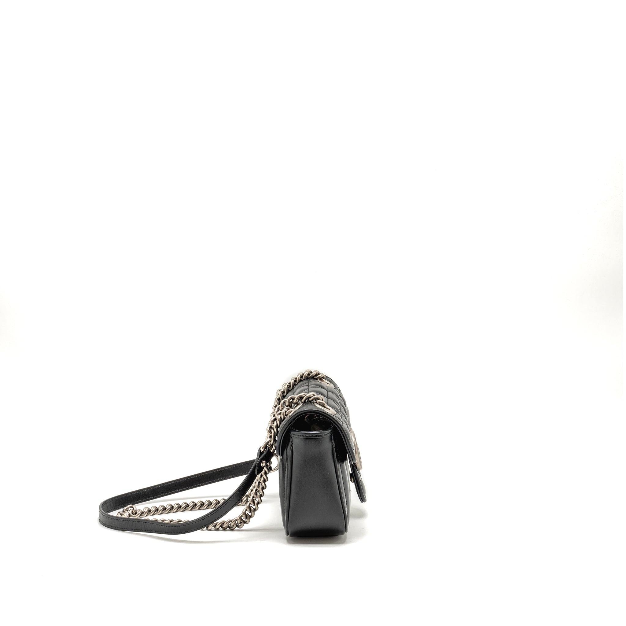gucci-mini-gg-marmont-shoulder-bag-calfskin-black-shw