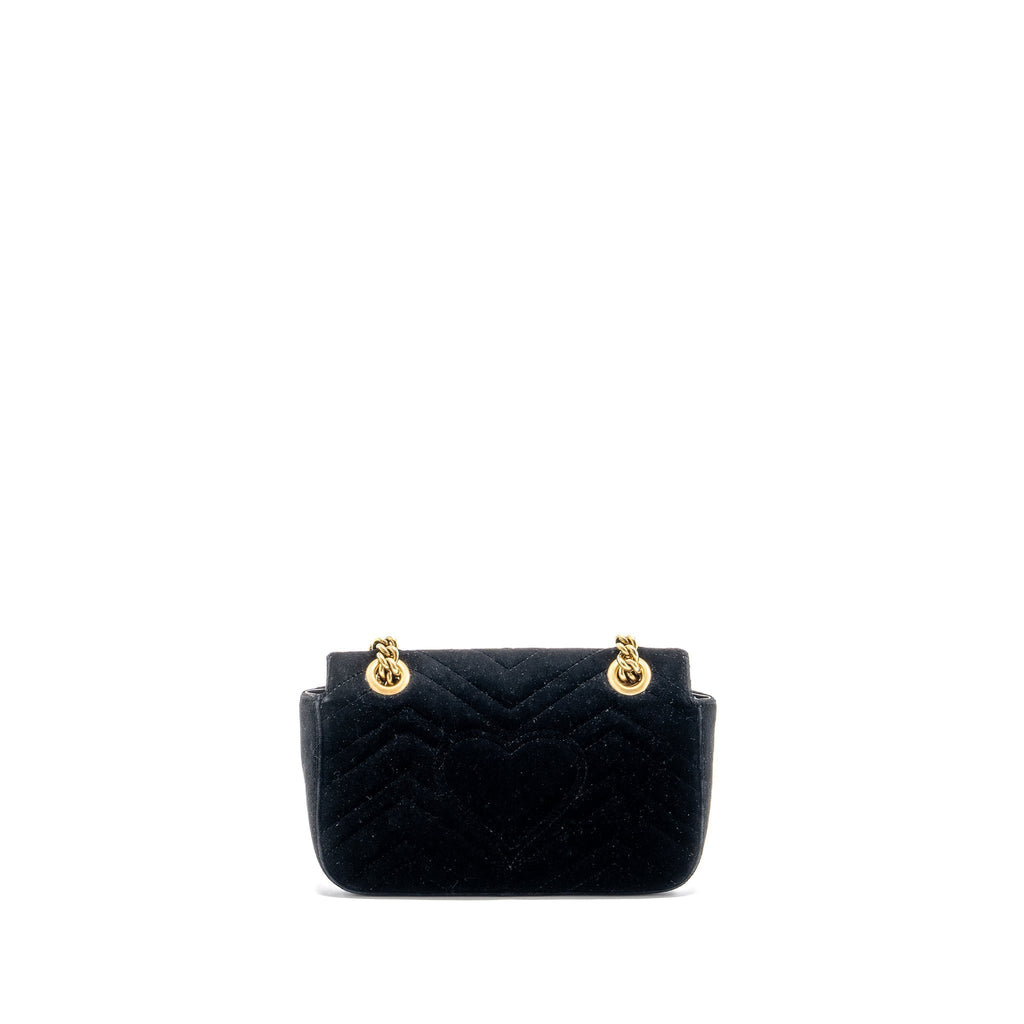 gucci-mini-marmont-velvet-black-ghw-1