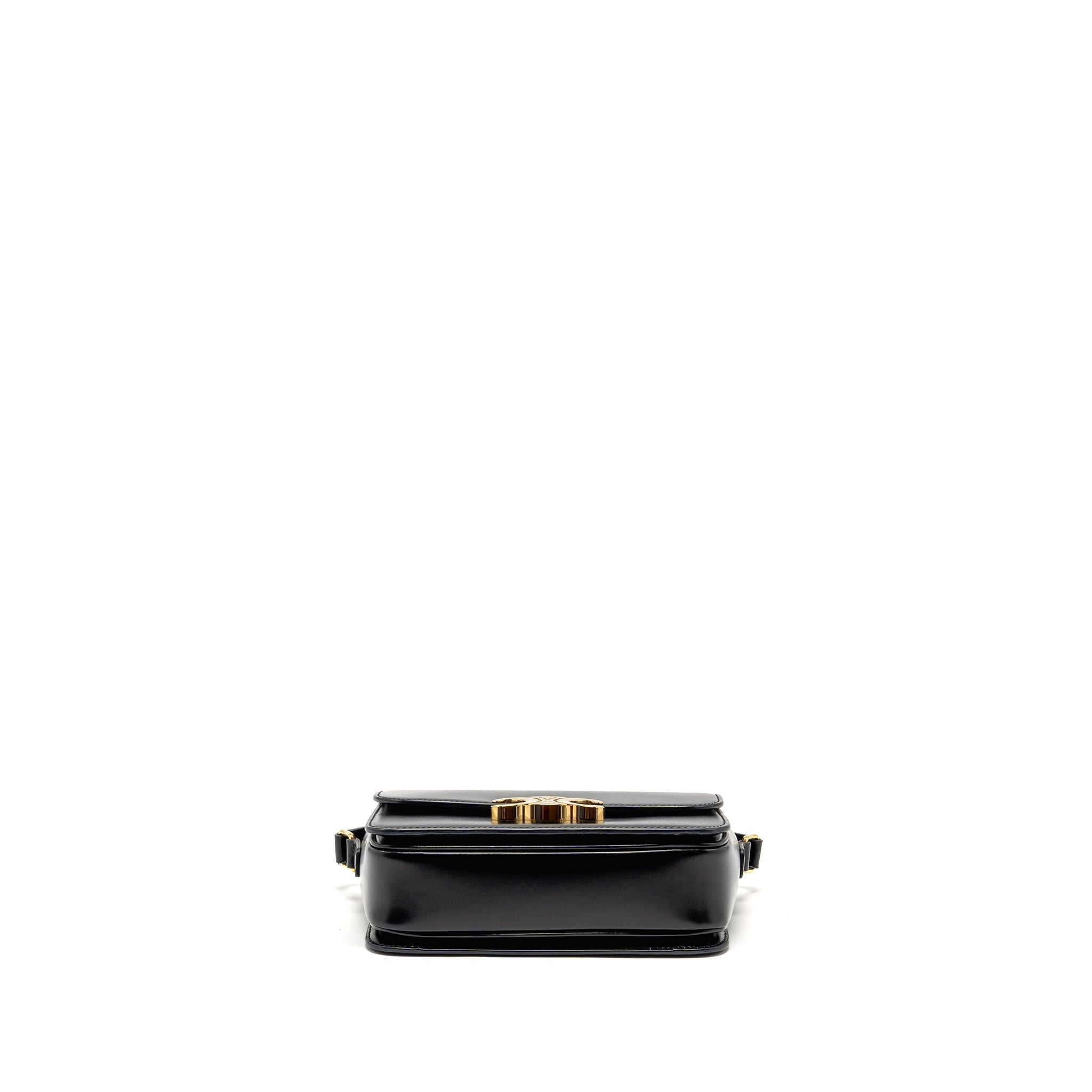 celine-teen-triomphe-bag-shiny-calfskin-black-ghw