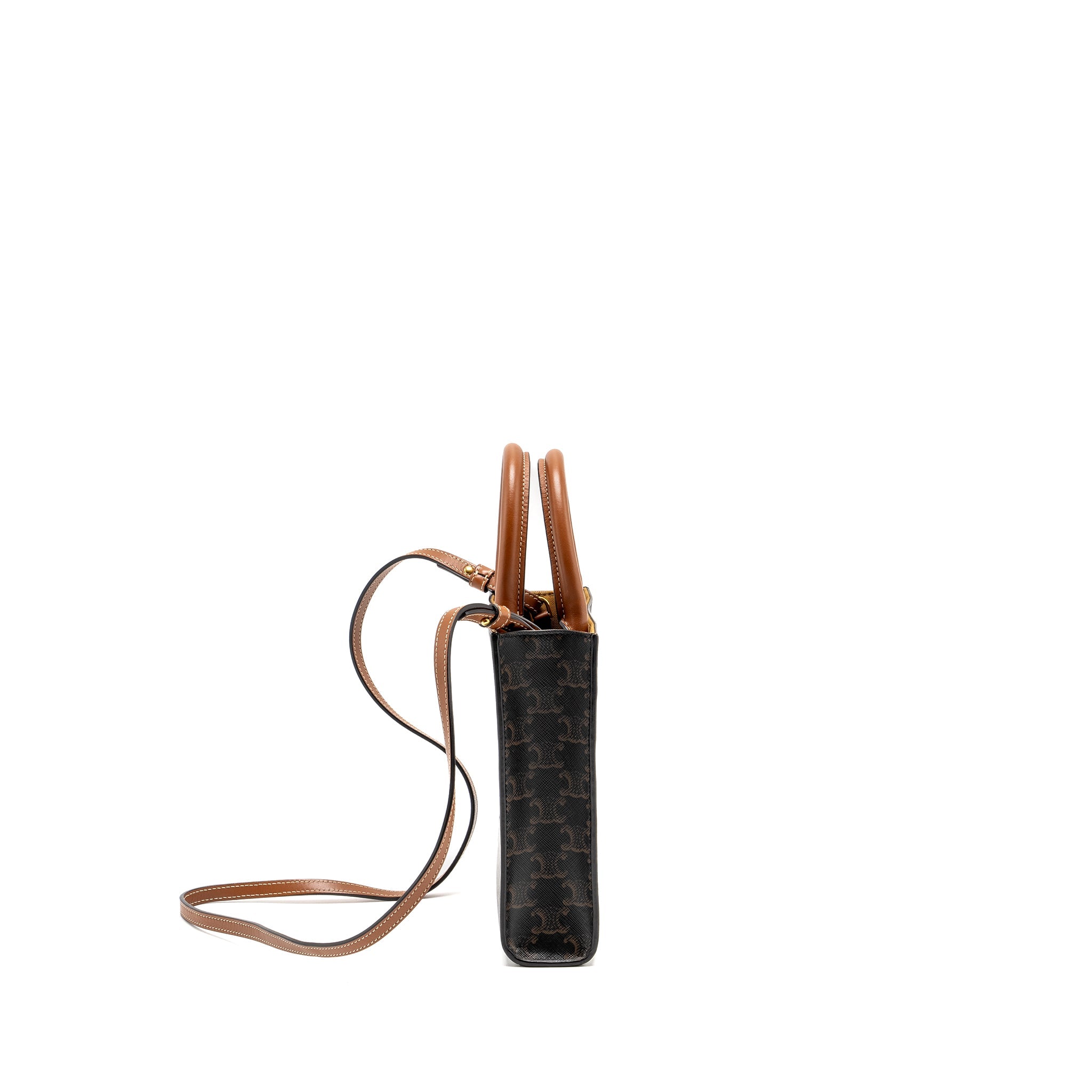 celine-mini-vertical-cabas-triomphe-canvas-brown-multicolour-ghw