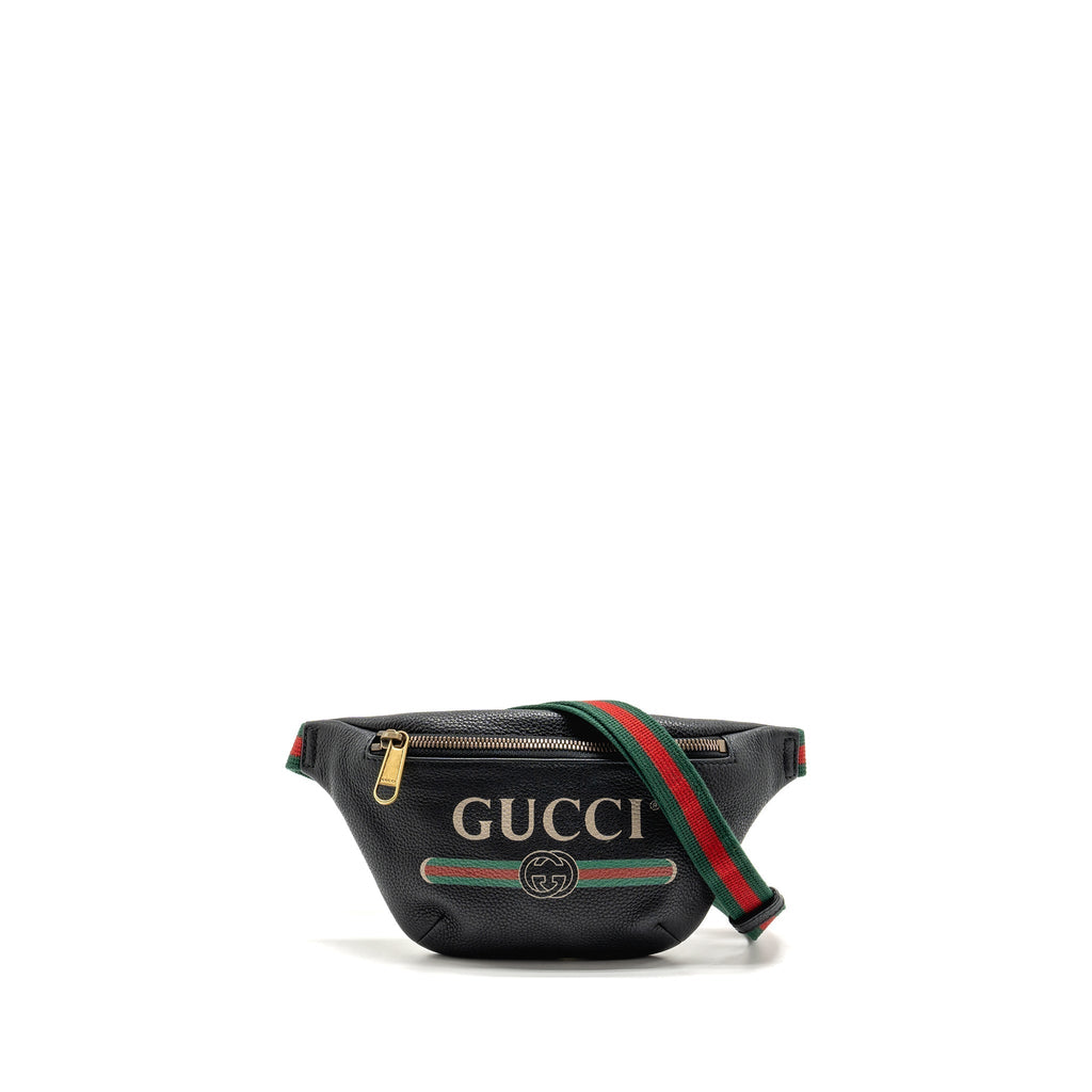 gucci-mini-print-belt-bag-calfskin-black-ghw